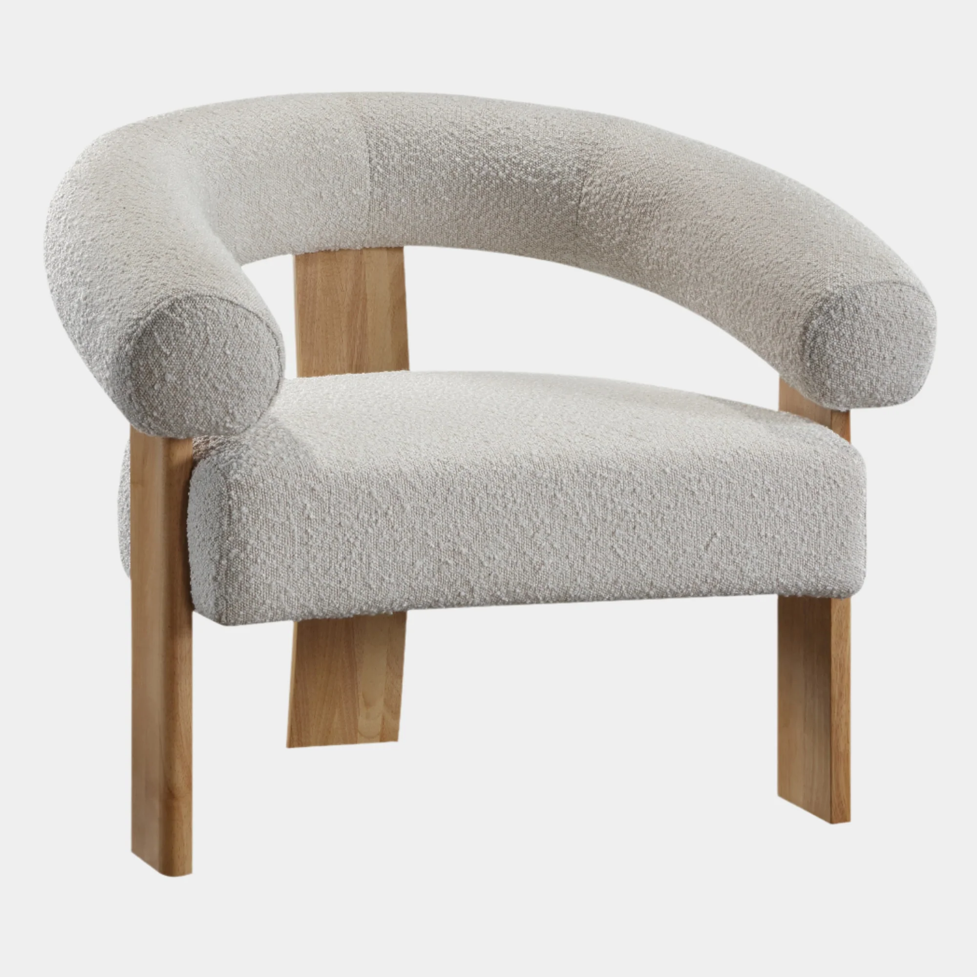 Winston Boucle Fabric Upholstered Accent Chair - Image 10