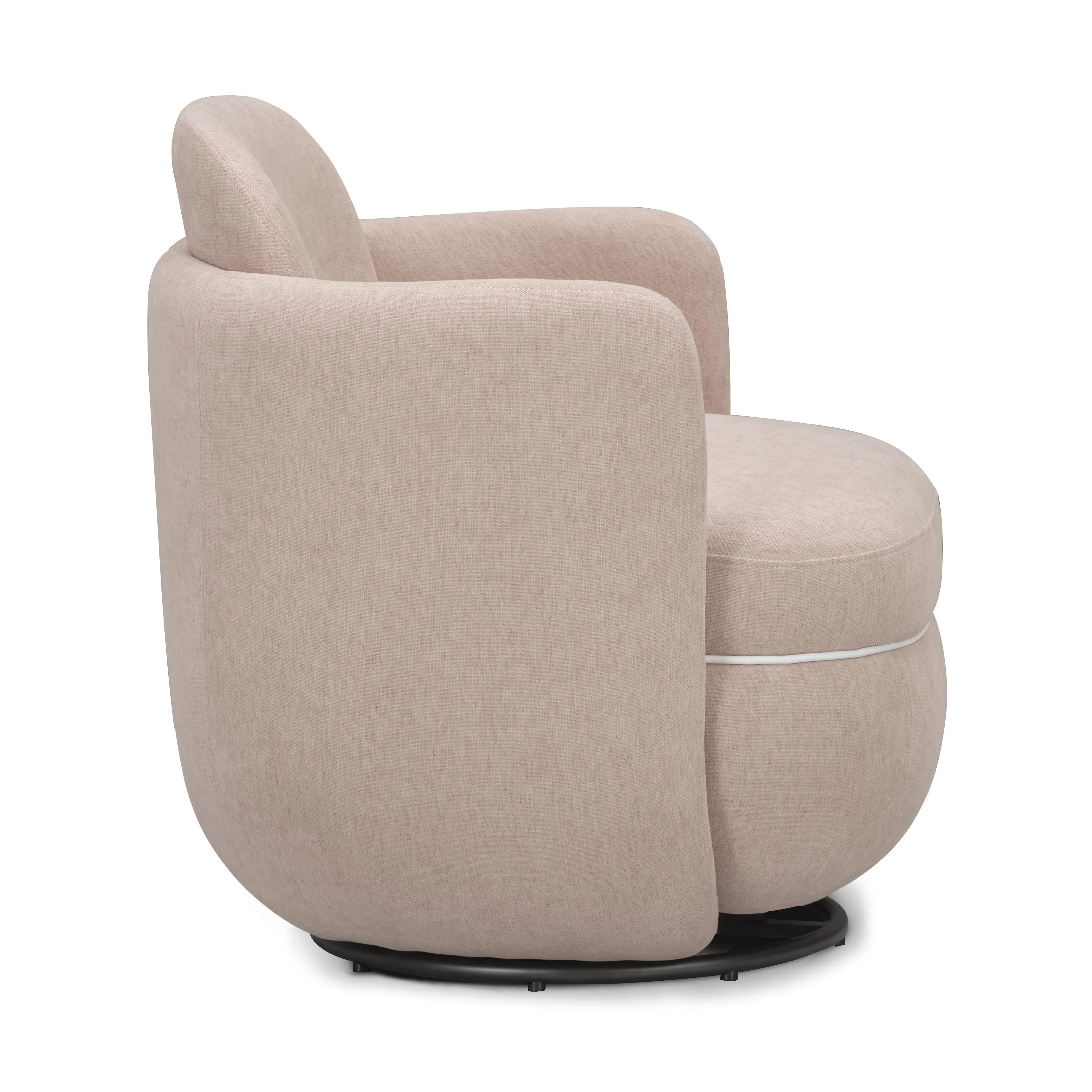 Wolfie Performance Chenille Swivel Accent Chair - Image 4