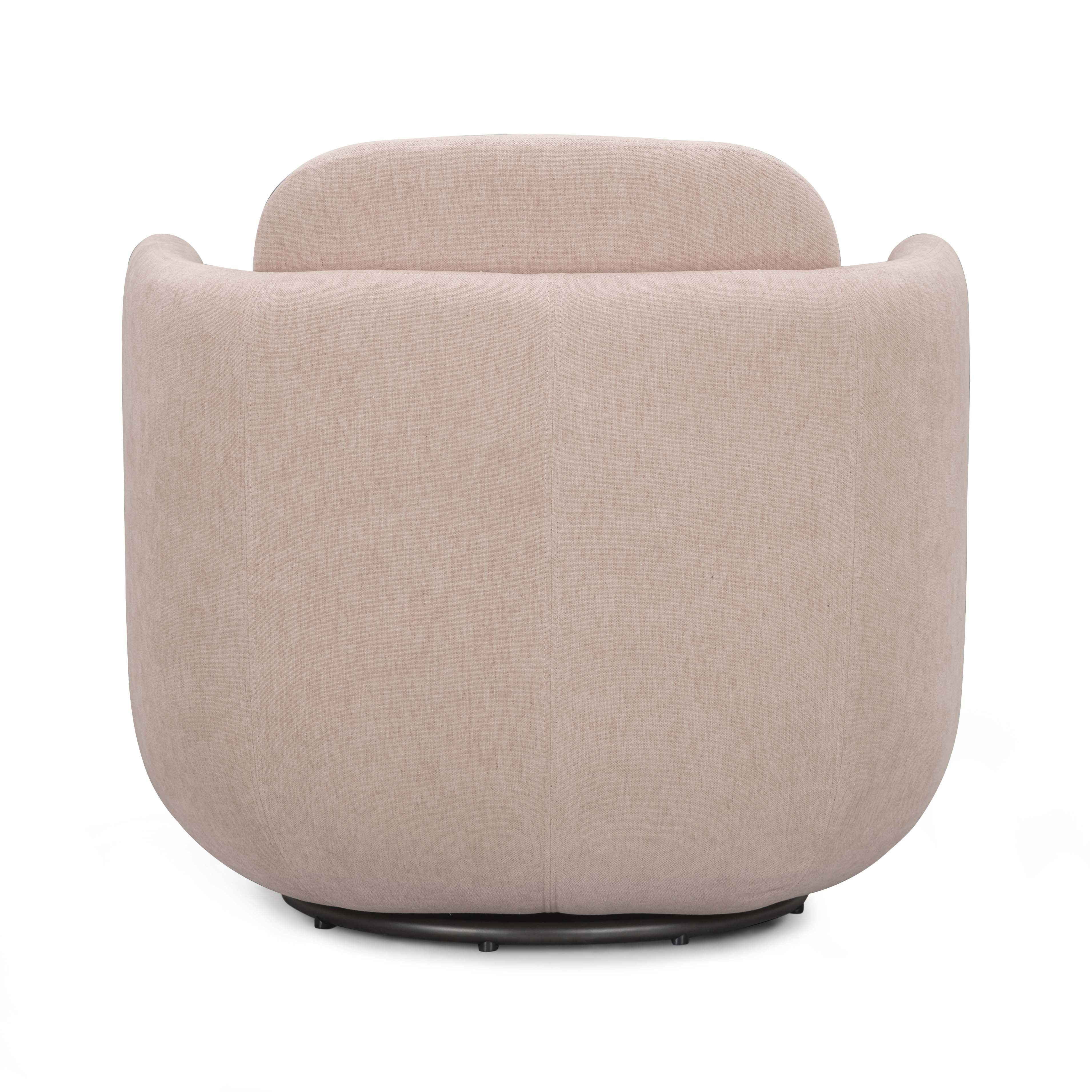 Wolfie Performance Chenille Swivel Accent Chair - Image 5