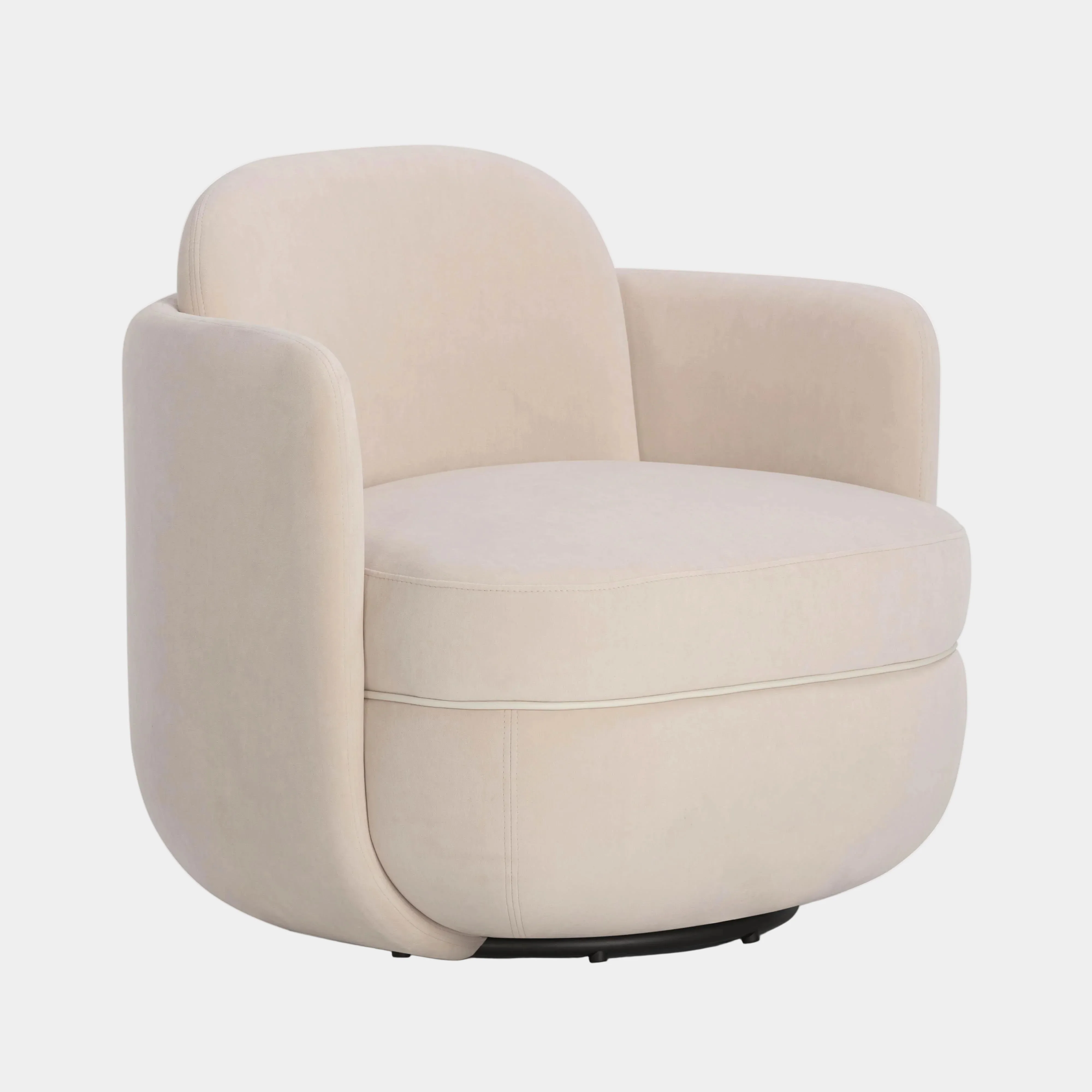 Wolfie Performance Velvet Swivel Accent Chair