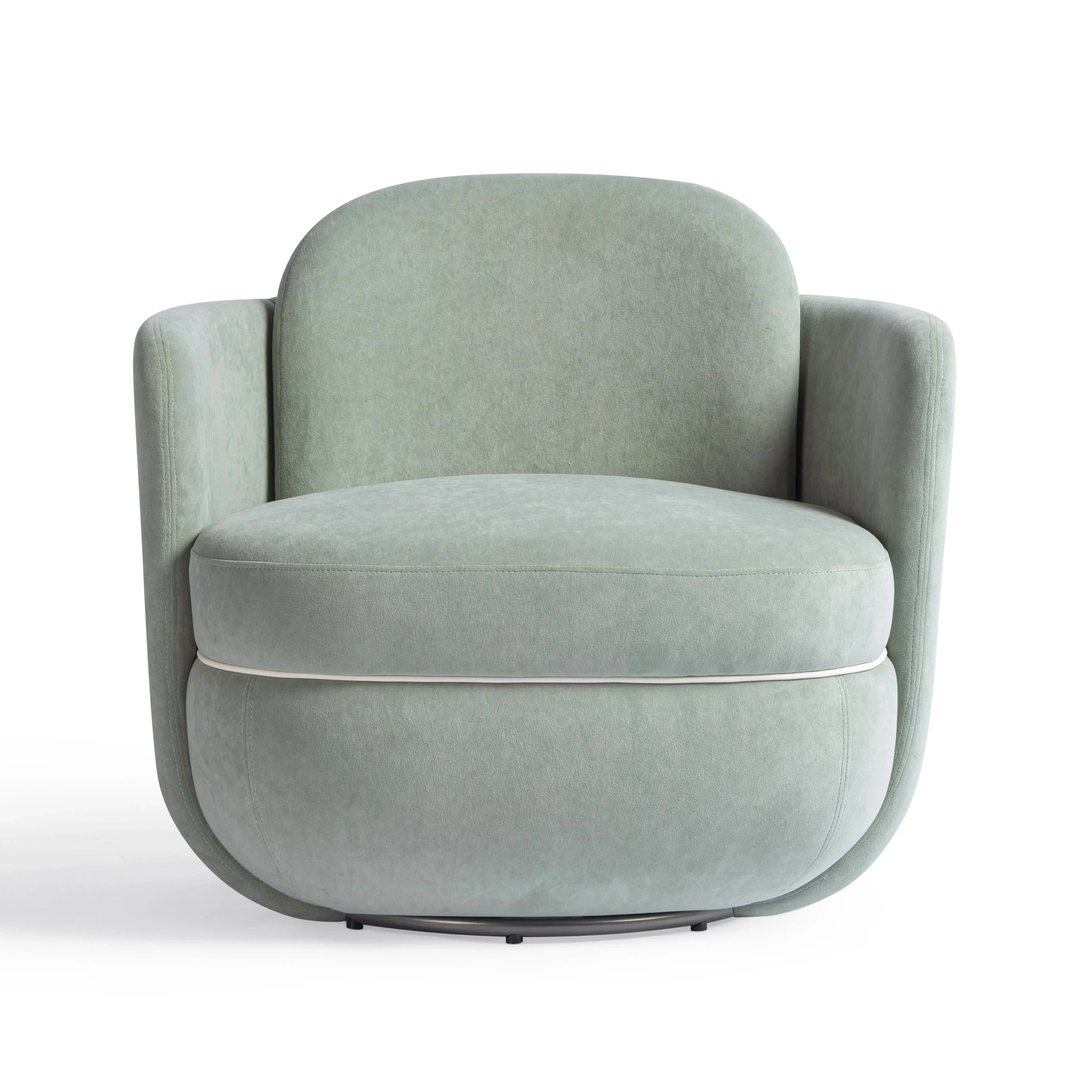 Wolfie Performance Velvet Swivel Accent Chair - Image 11