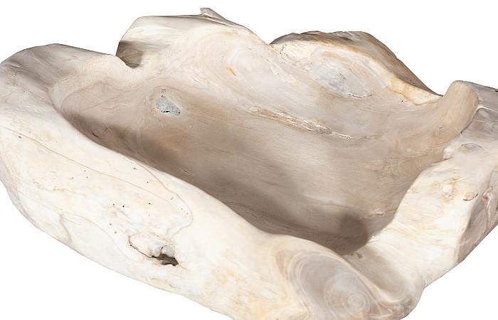 Wood Bowl, Bleached - Image 3