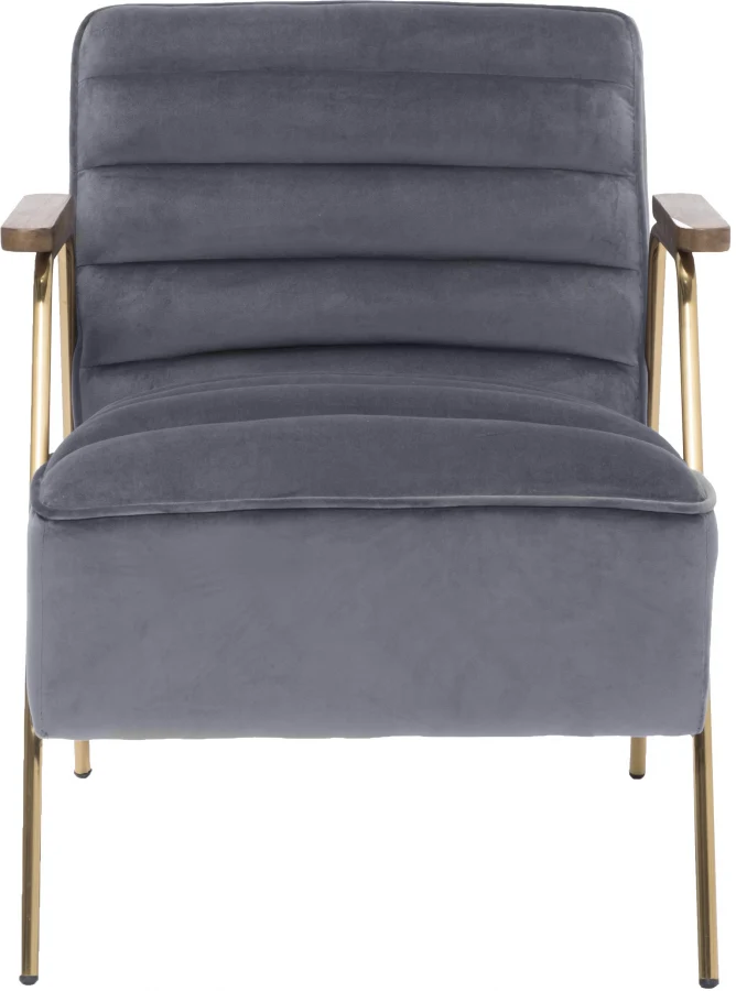 Woodford Velvet Upholstered Accent Chair - Image 12