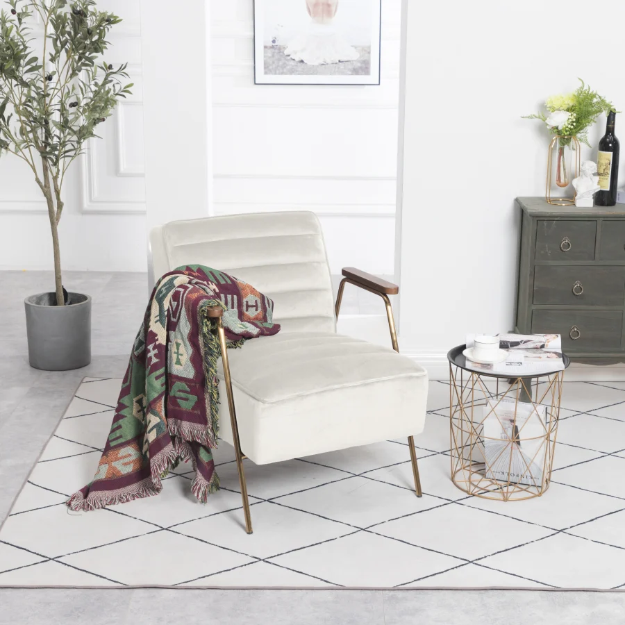 Woodford Velvet Upholstered Accent Chair - Image 16