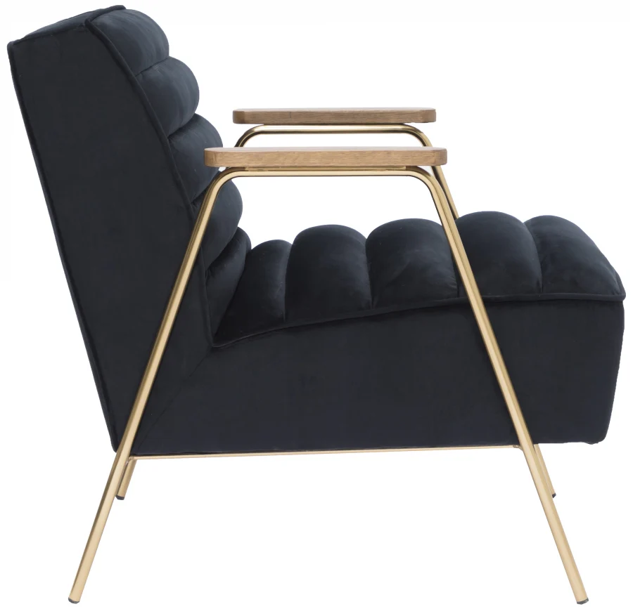 Woodford Velvet Upholstered Accent Chair - Image 4