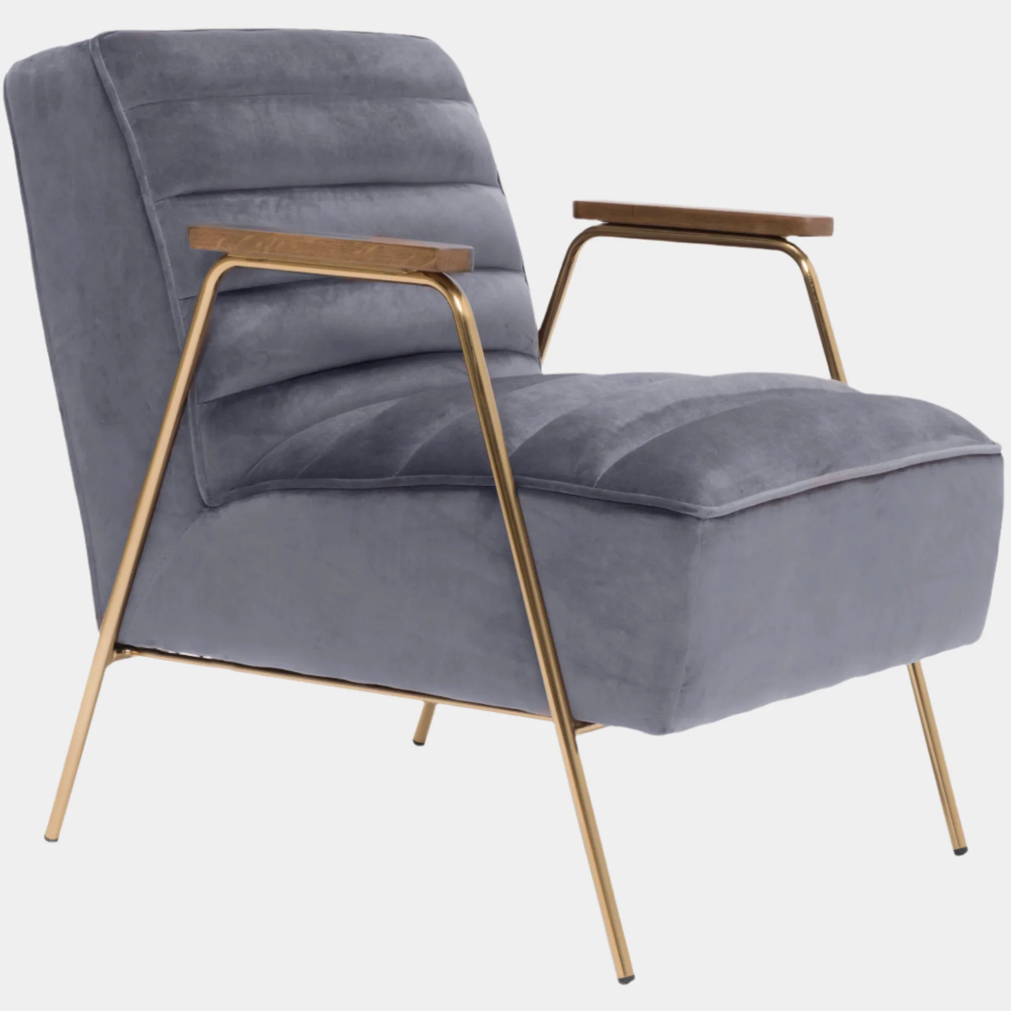 Woodford Velvet Upholstered Accent Chair - Image 8