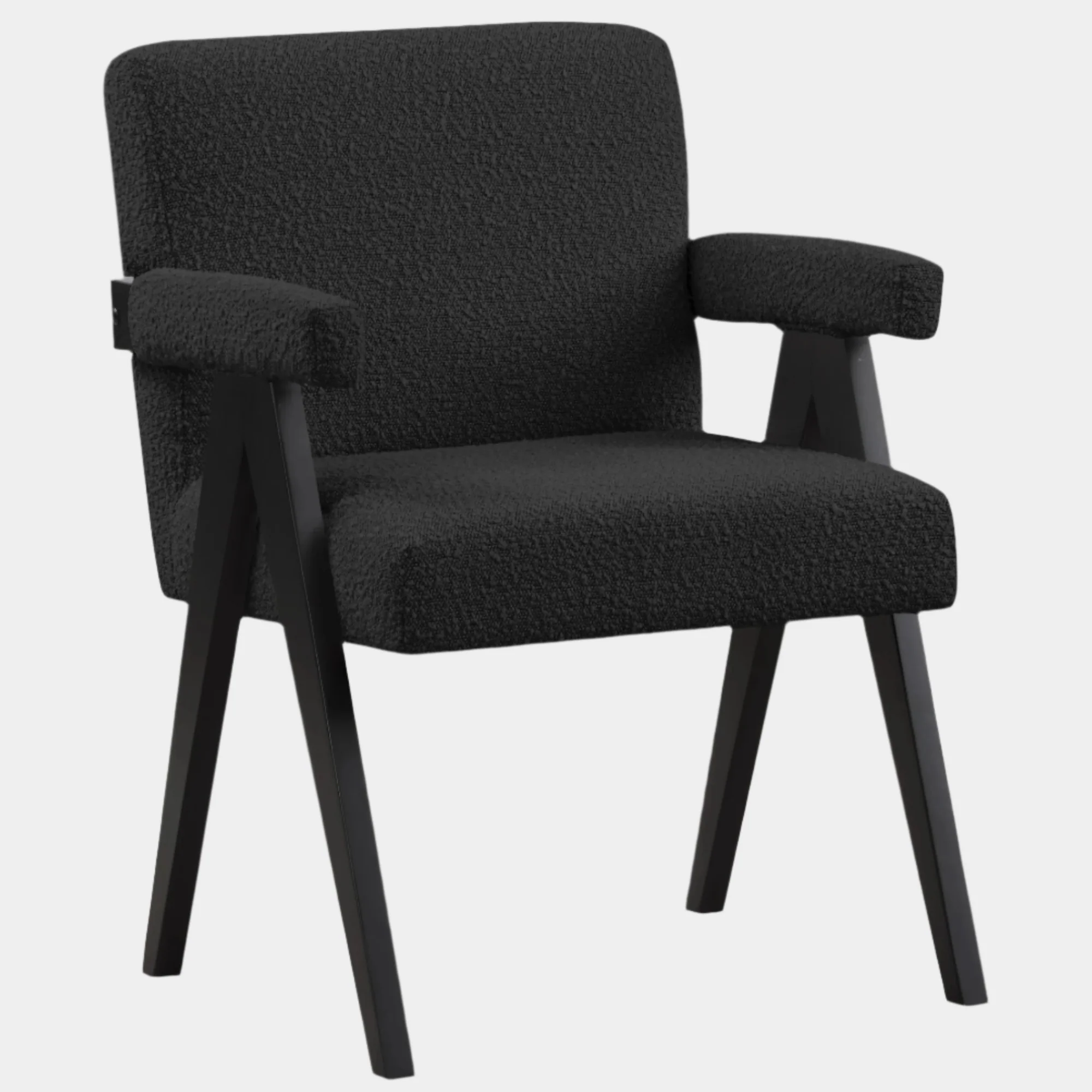 Woodloch Boucle Fabric Upholstered Accent Chair