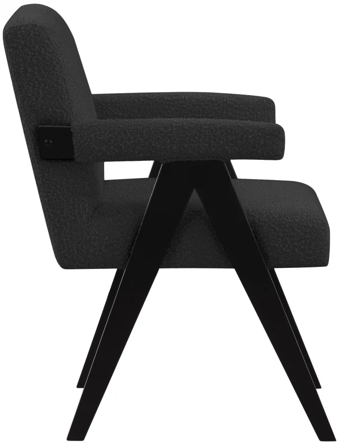 Woodloch Boucle Fabric Upholstered Accent Chair - Image 5