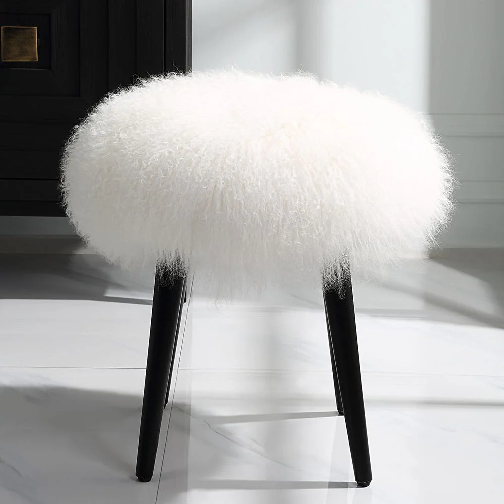 Wooly Accent Stool - Image 3