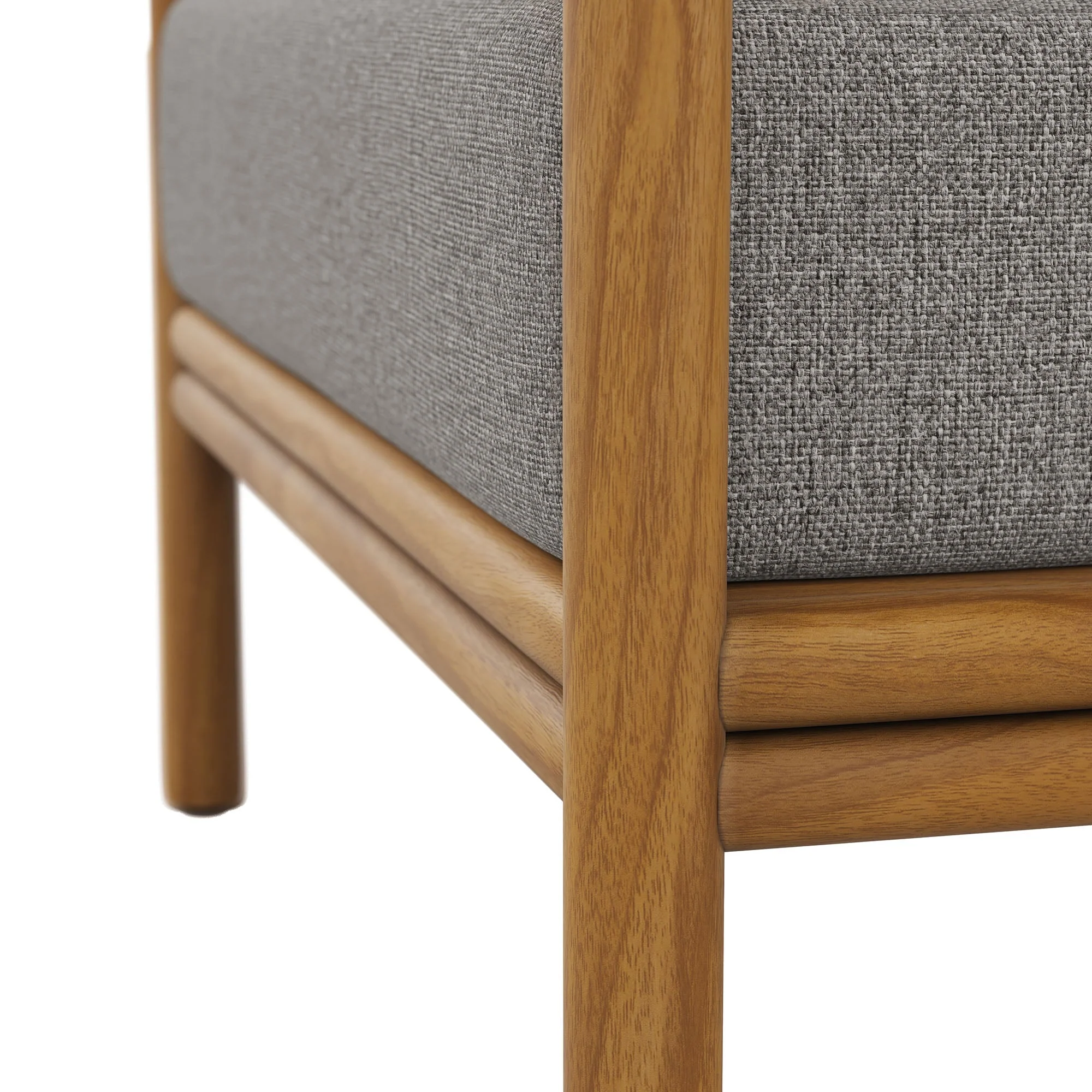 Wren Outdoor Patio Teak Wood Armchair - Image 17