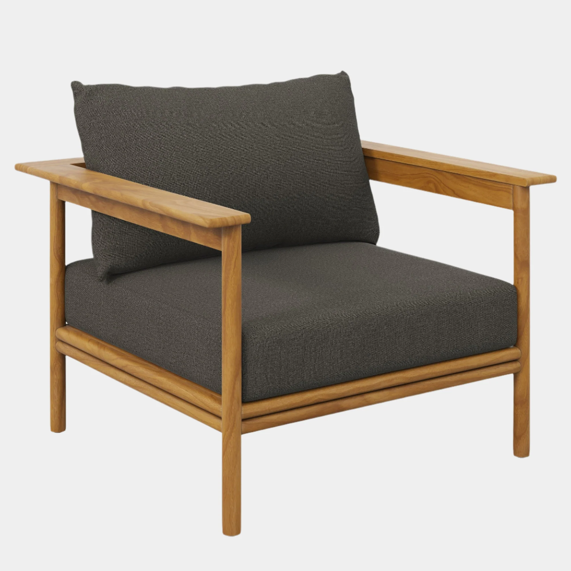 Wren Outdoor Patio Teak Wood Armchair - Image 21