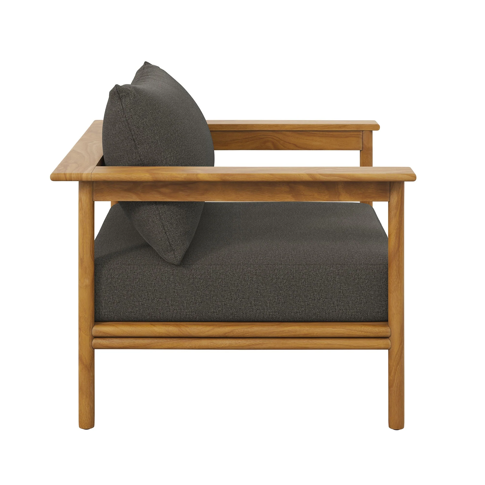 Wren Outdoor Patio Teak Wood Armchair - Image 24
