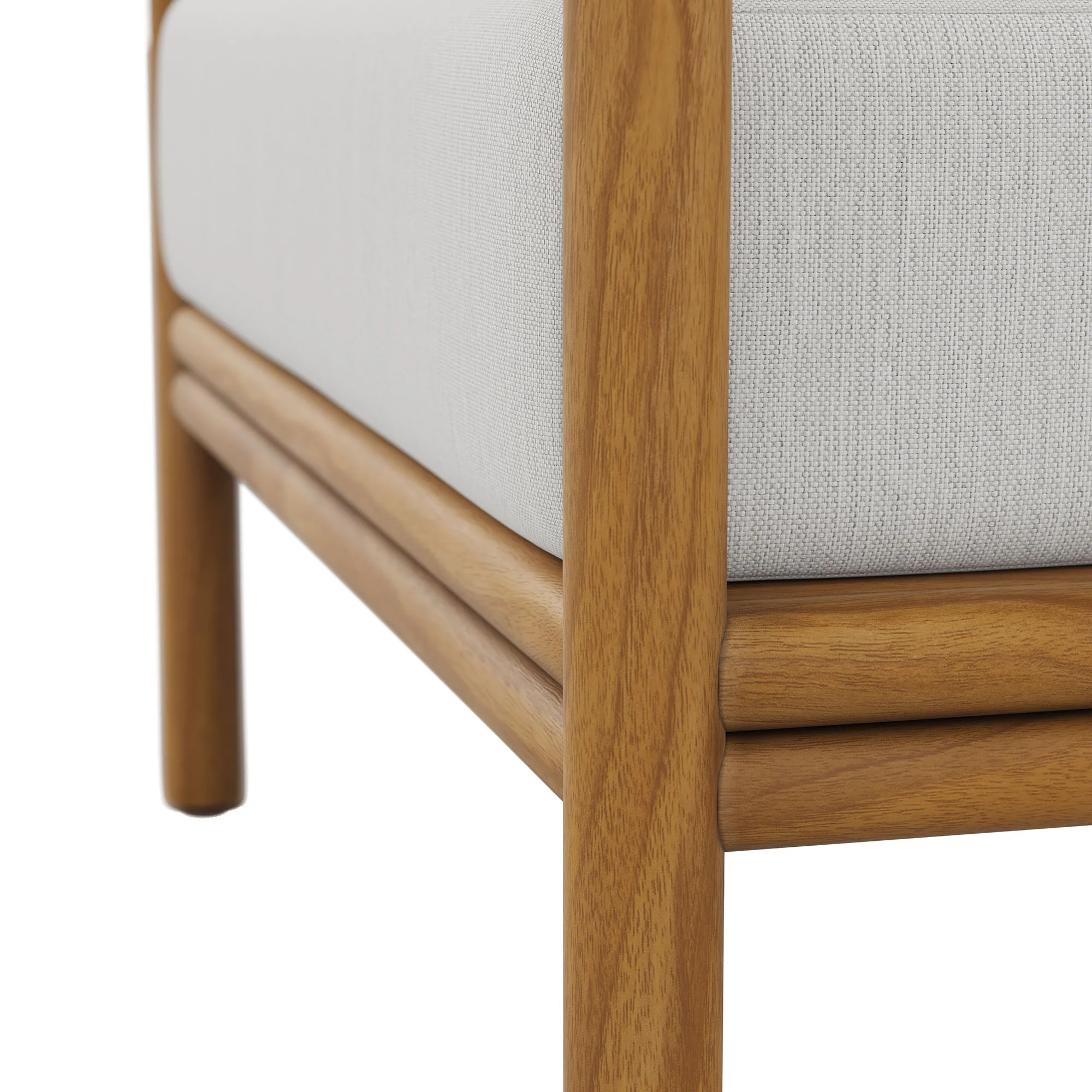 Wren Outdoor Patio Teak Wood Armchair - Image 7