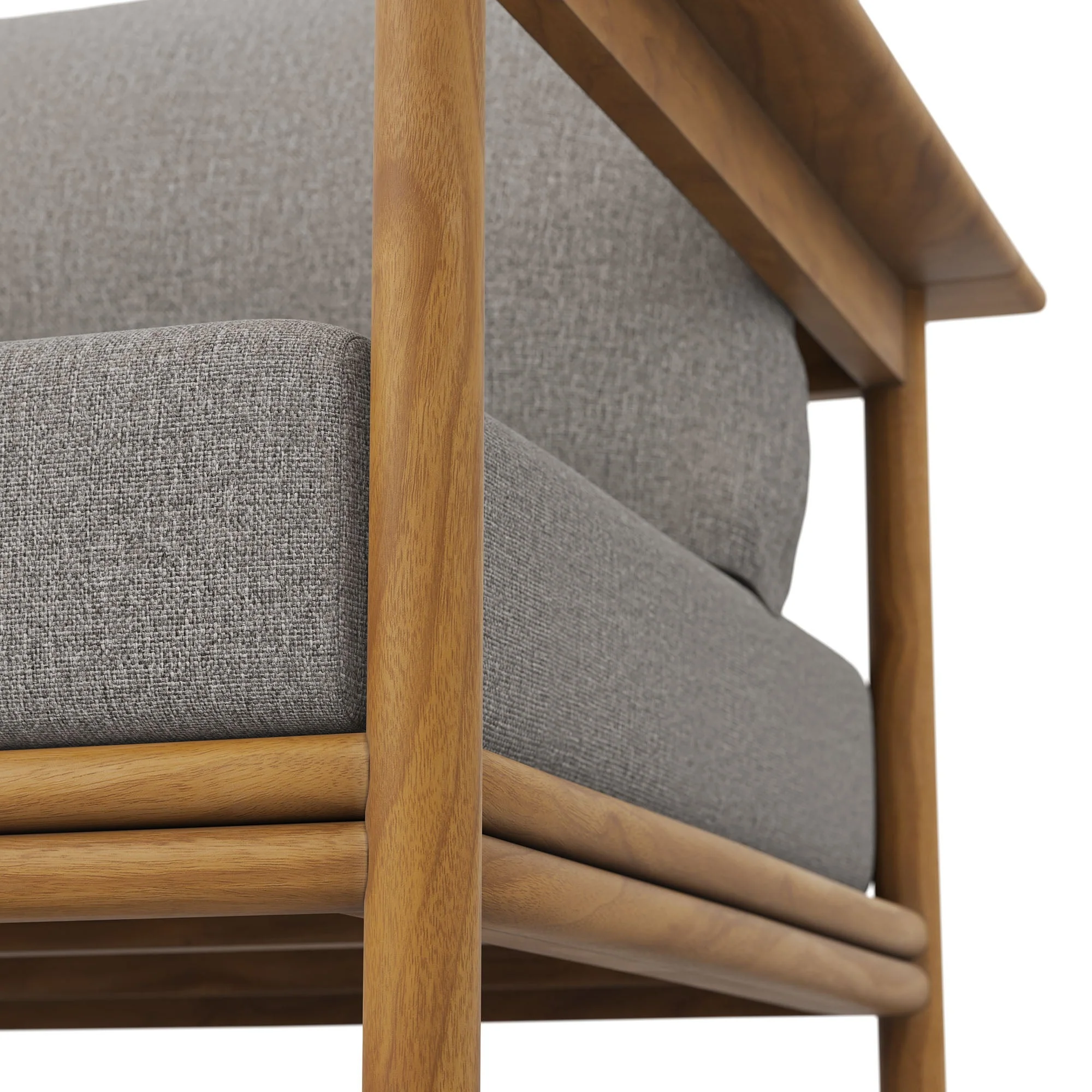 Wren Outdoor Patio Teak Wood Armchair Set - Image 18