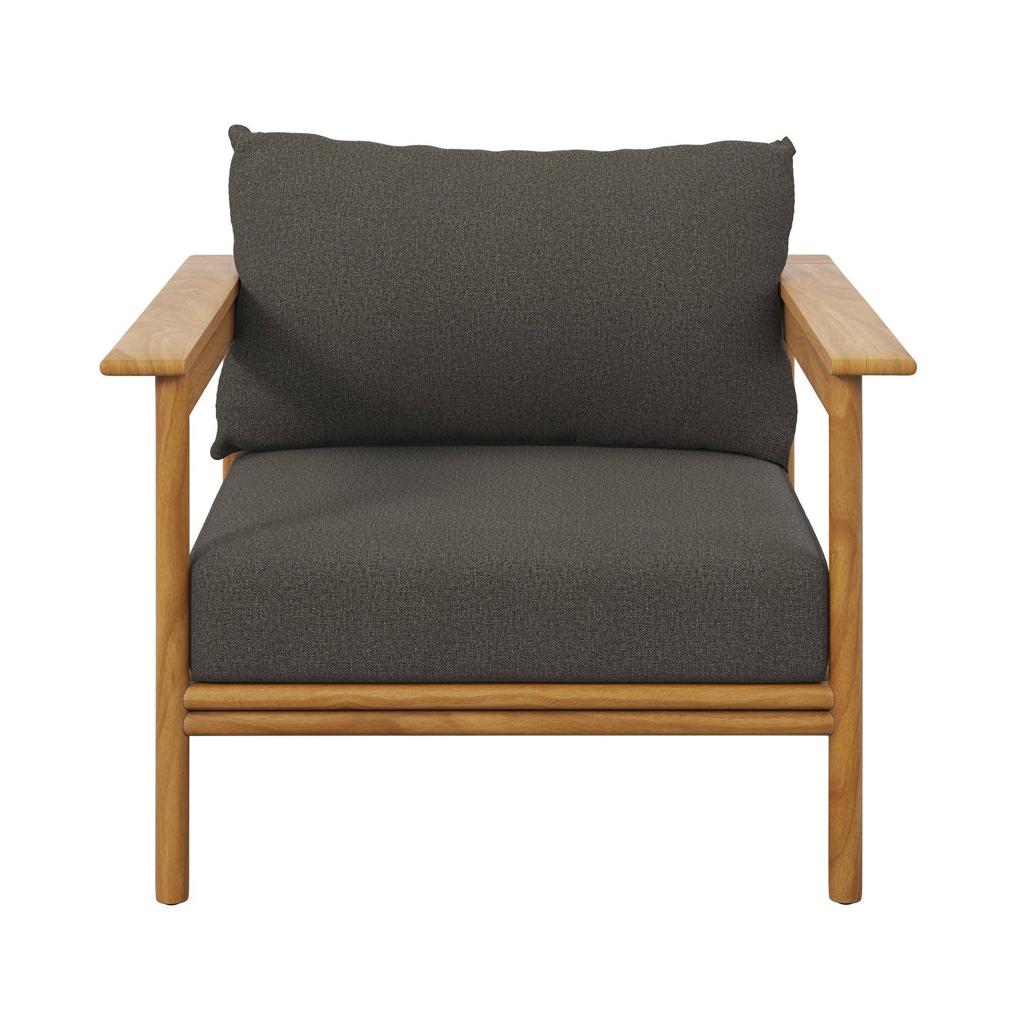 Wren Outdoor Patio Teak Wood Armchair Set - Image 23