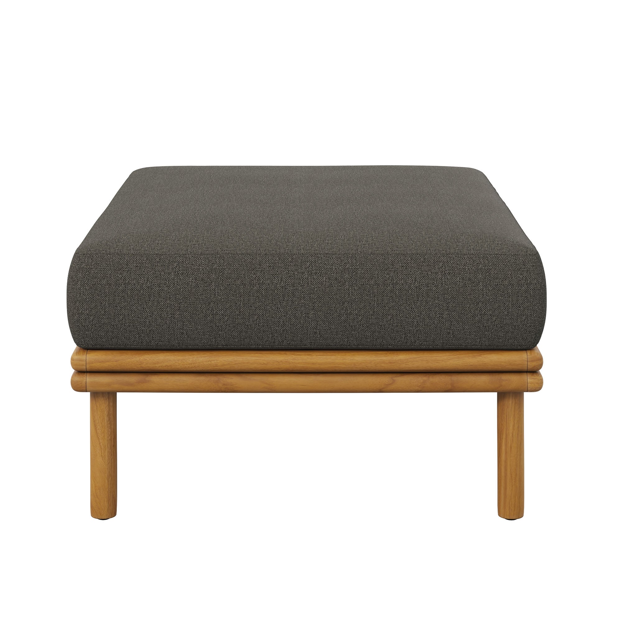 Wren Outdoor Patio Teak Wood Ottoman - Image 24