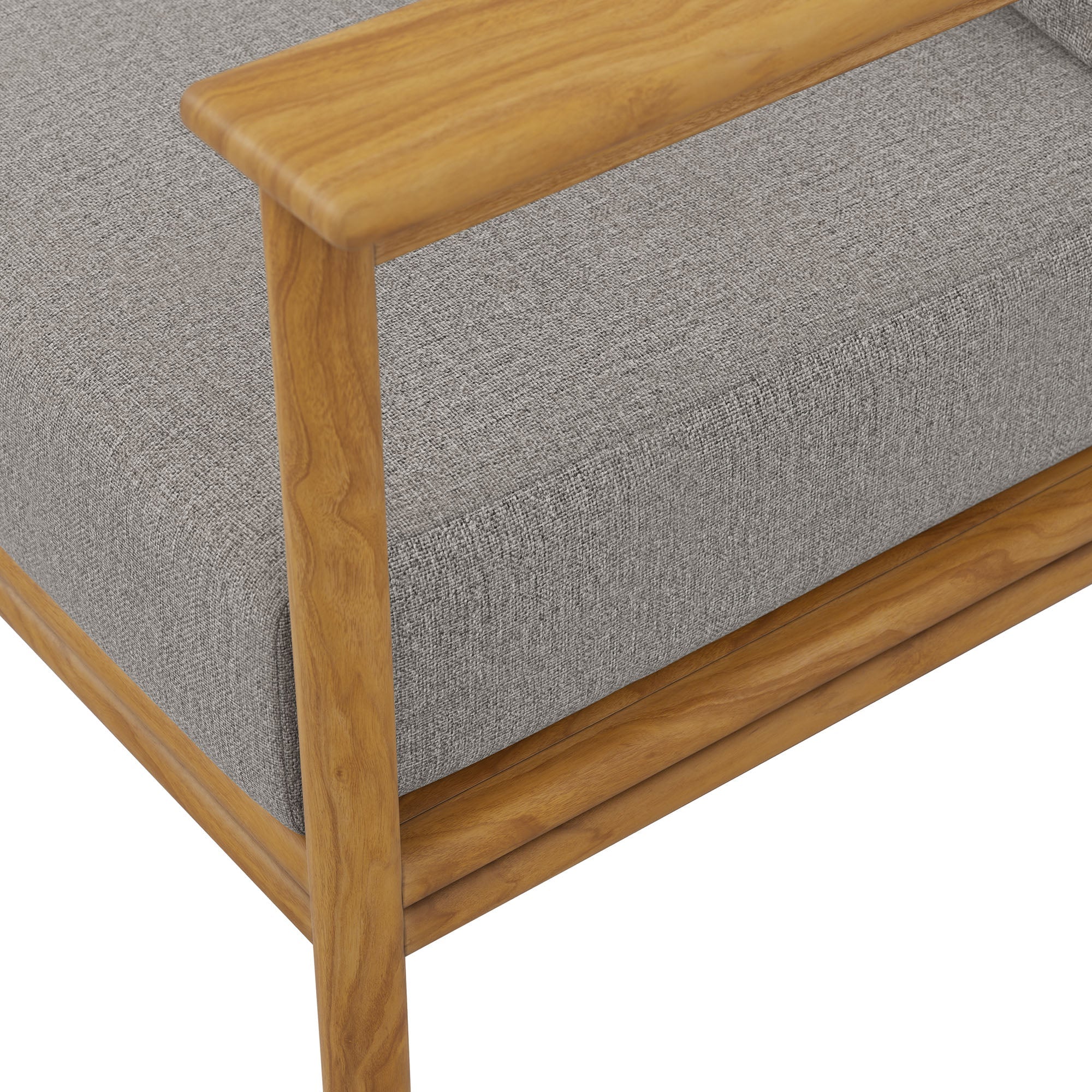Wren Outdoor Patio Teak Wood Sofa - Image 18