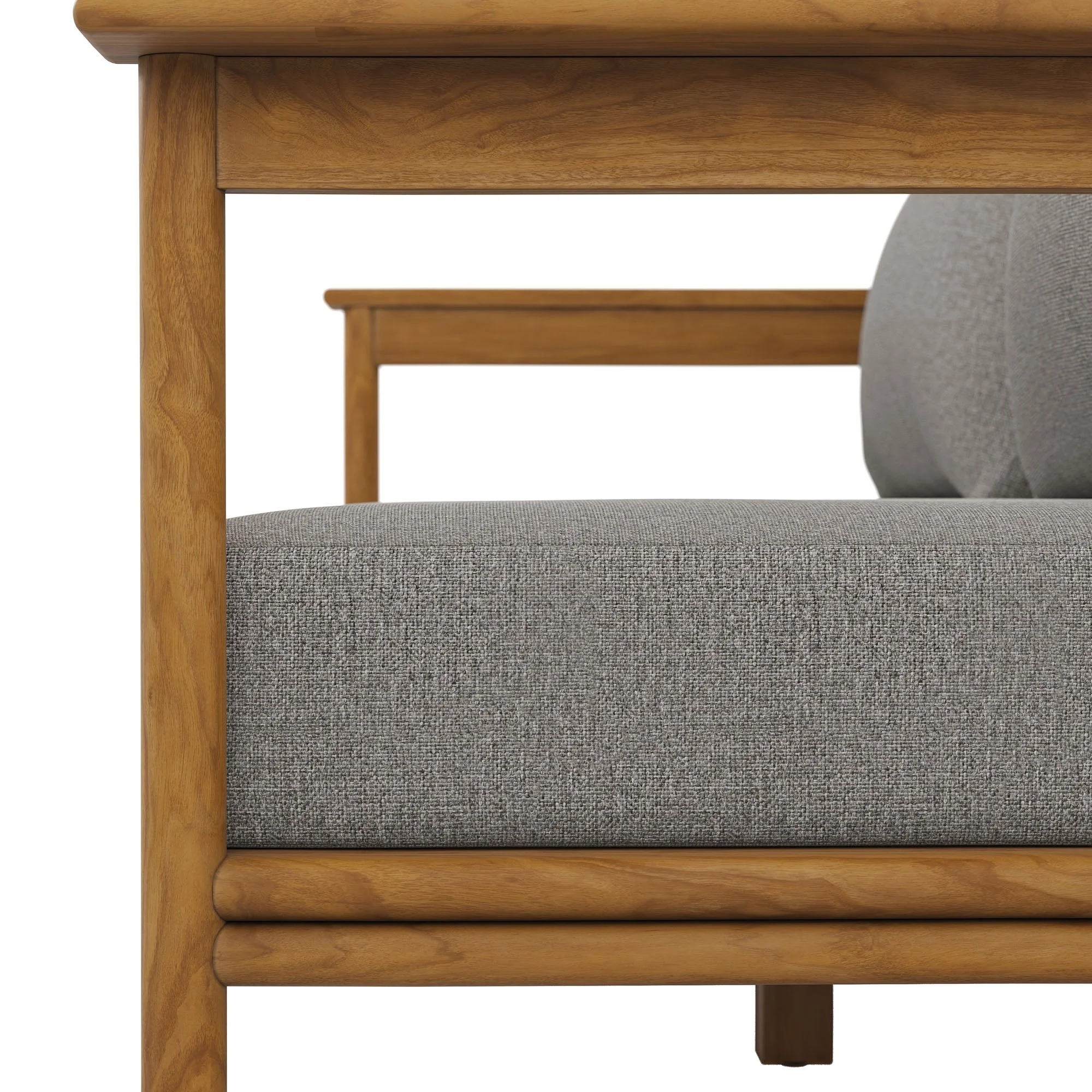 Wren Outdoor Patio Teak Wood Sofa - Image 19