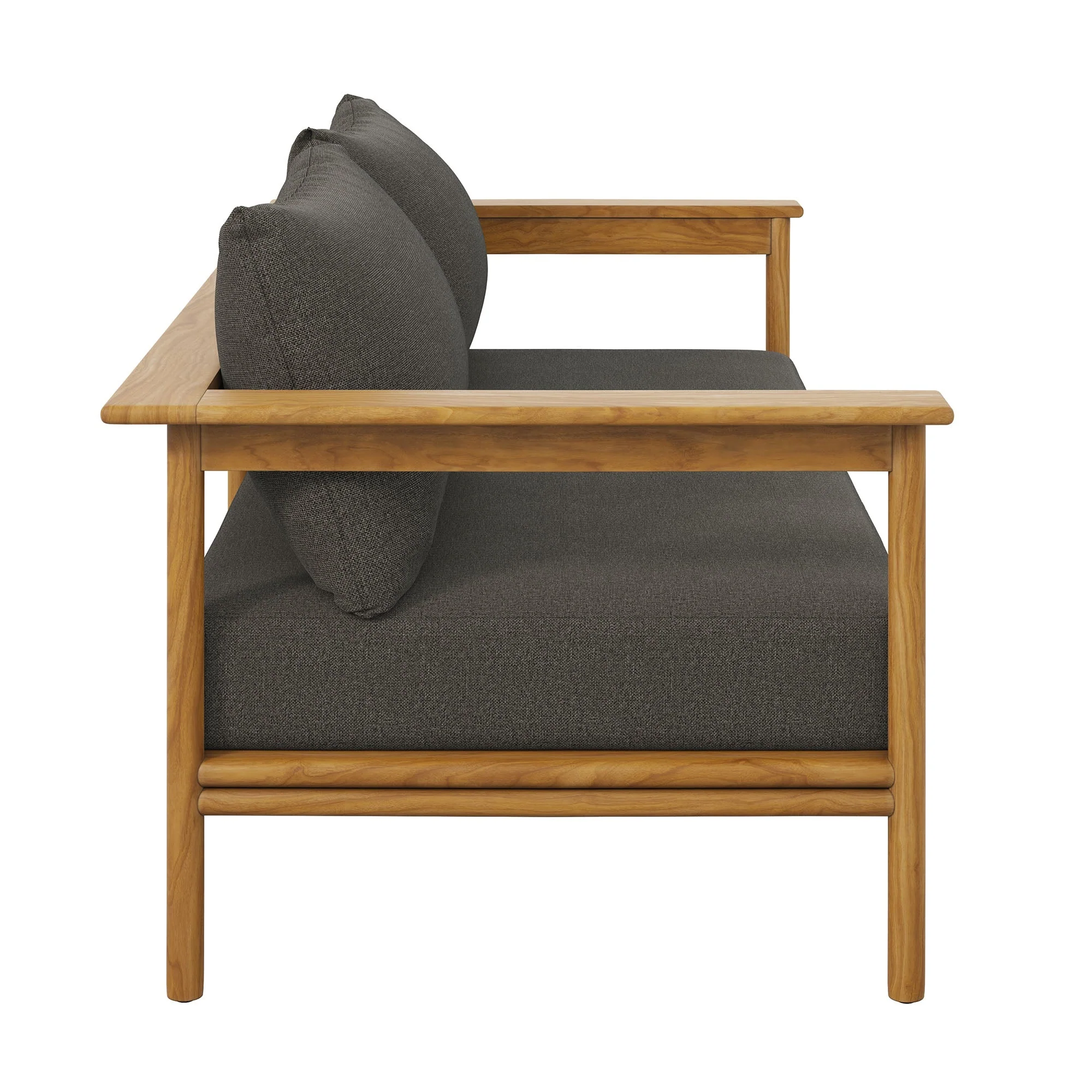 Wren Outdoor Patio Teak Wood Sofa - Image 26
