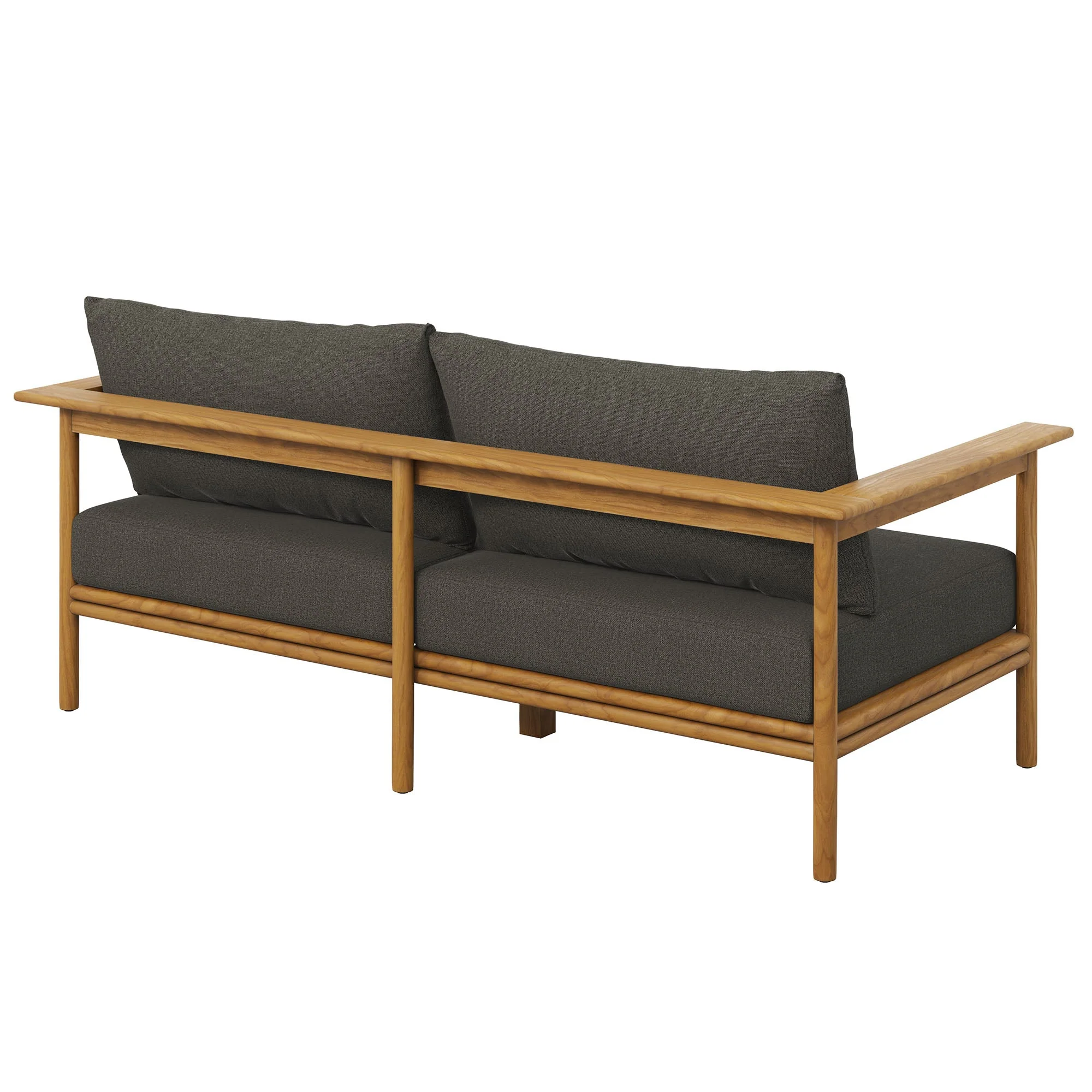 Wren Outdoor Patio Teak Wood Sofa - Image 27