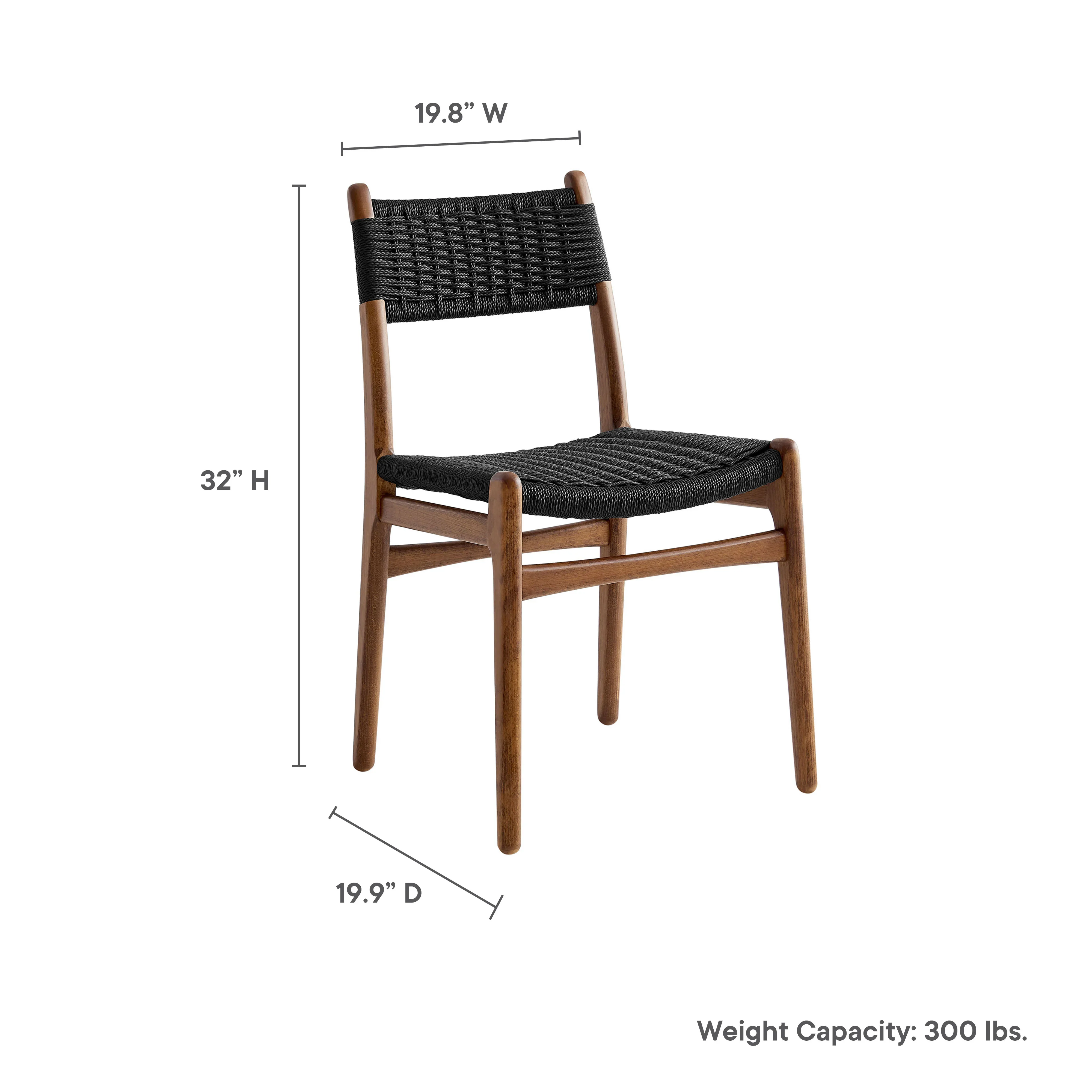 Wynn Rope and Wood Dining Side Chairs Set of 2 - Image 33