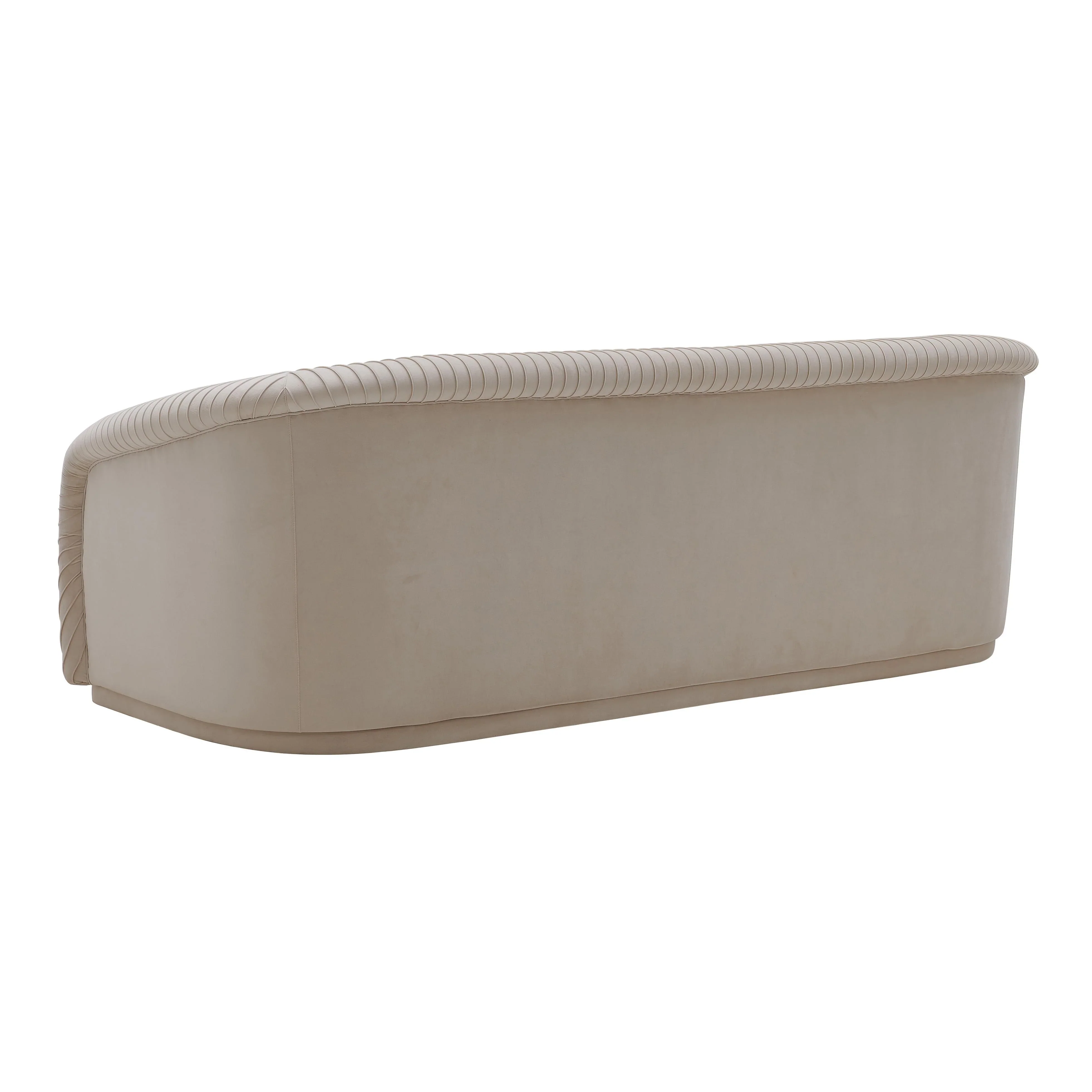 Yara 90.6" Pleated Performance Velvet Sofa - Image 4