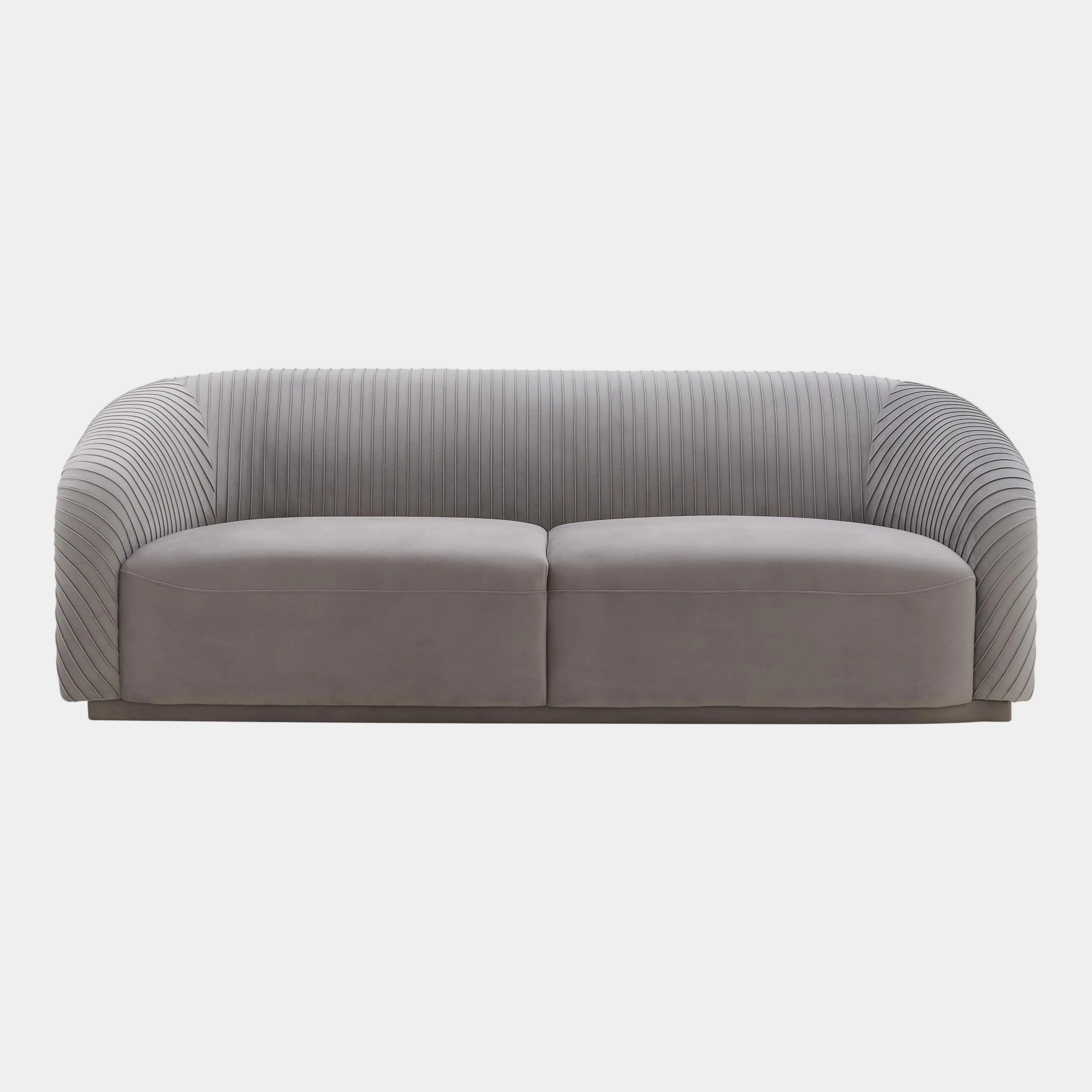 Yara 90.6" Pleated Performance Velvet Sofa - Image 8