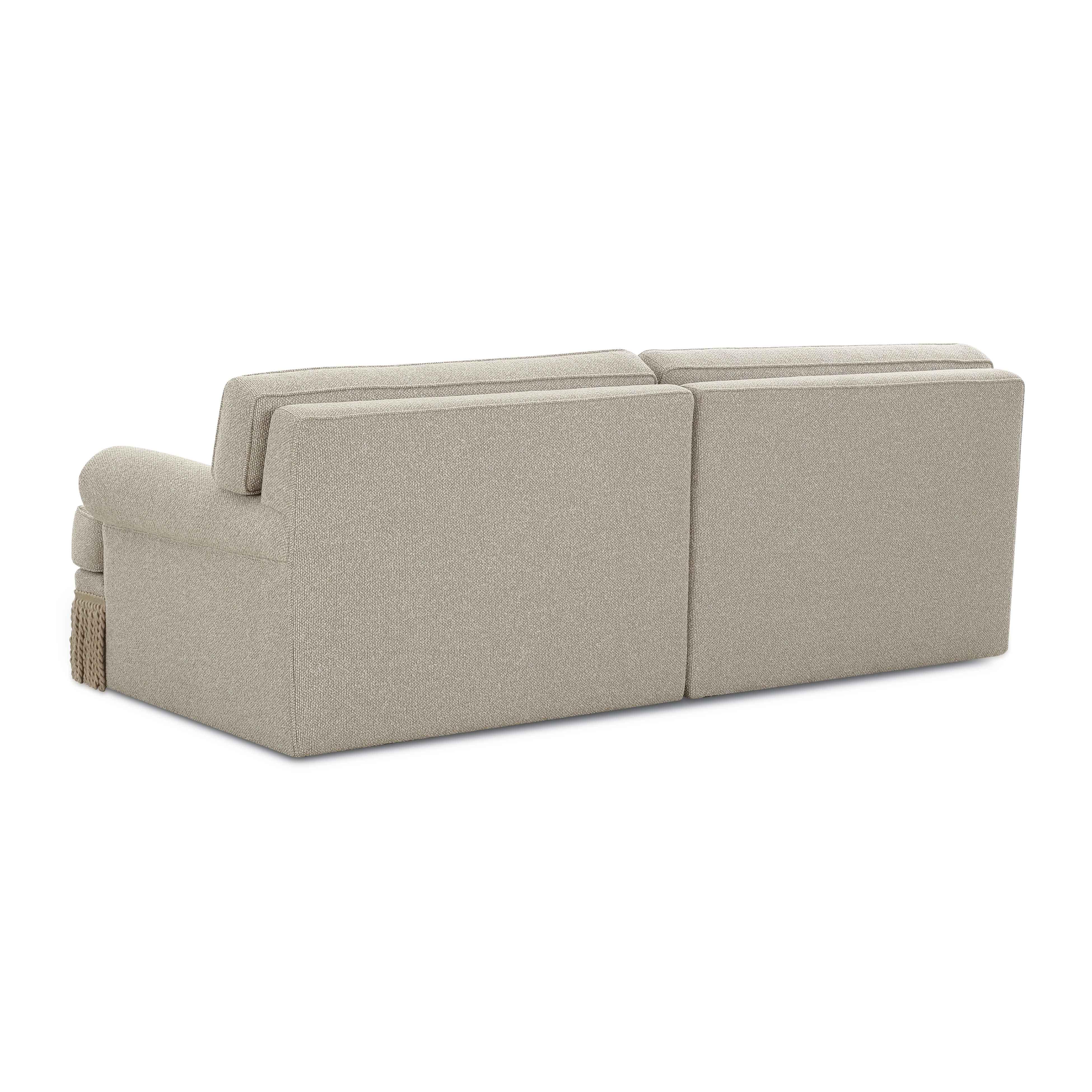 Yvette 92" Warm Grey Performance Boucle Sofa - Image 5