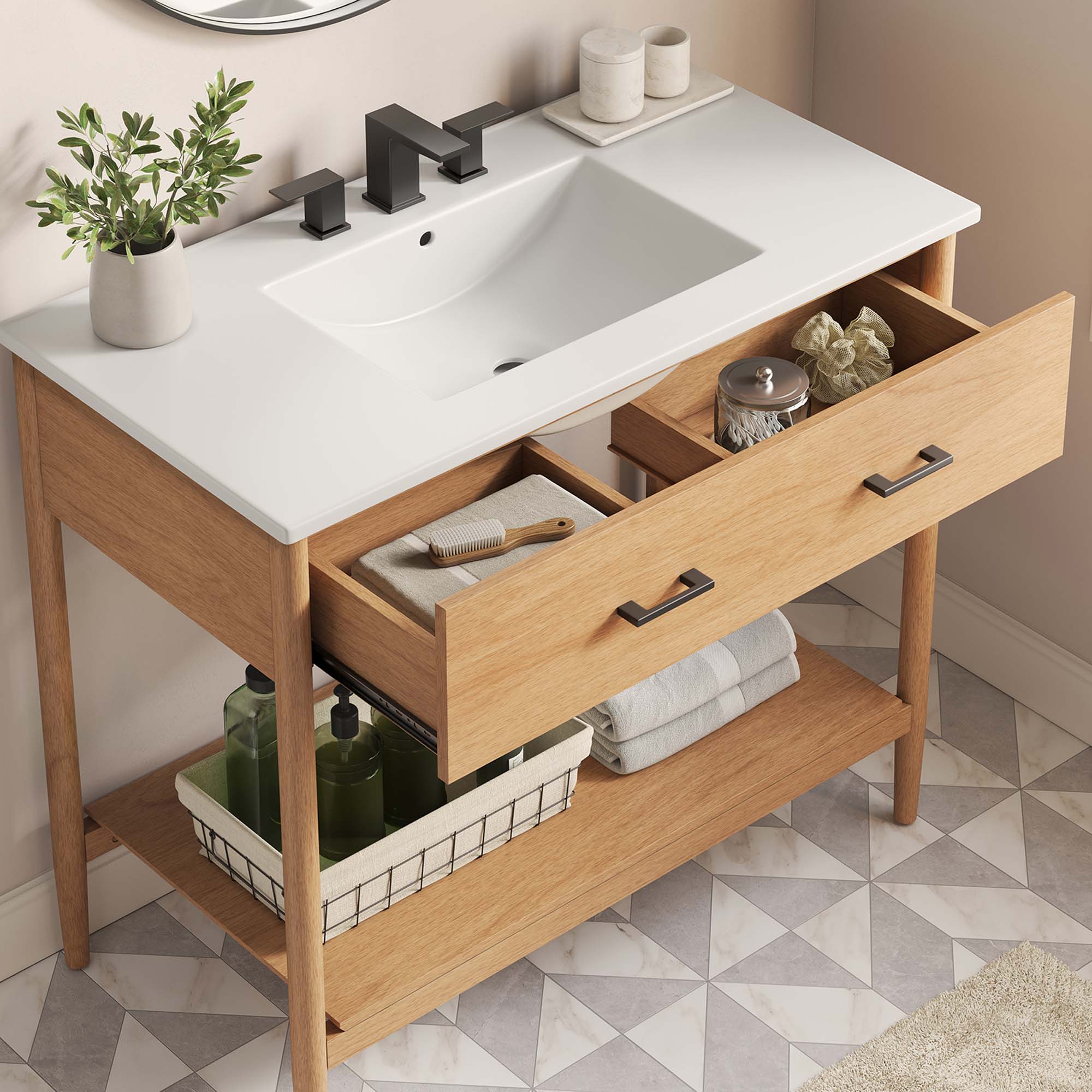 Zaire Bathroom Vanity Basin Included - Image 107