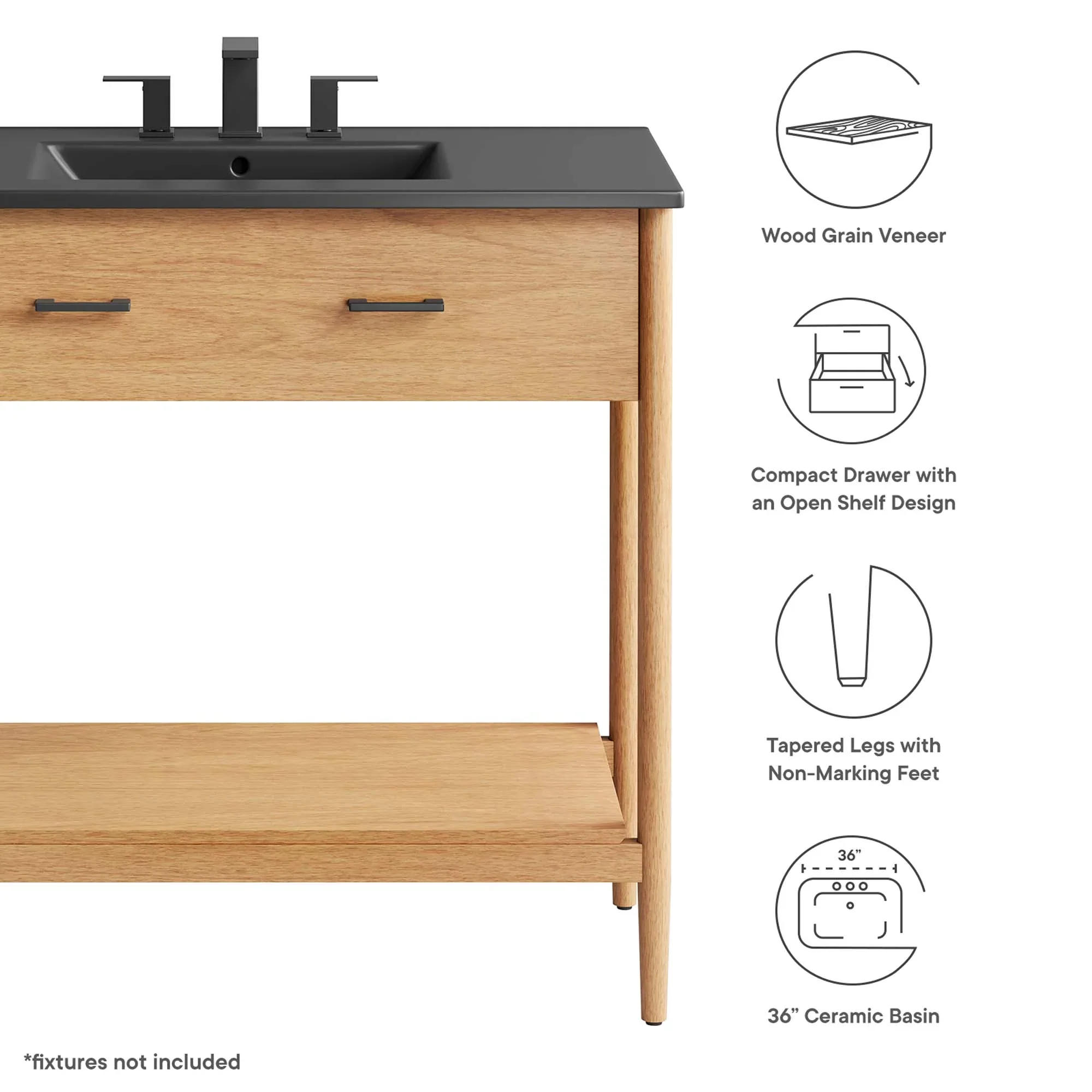 Zaire Bathroom Vanity Basin Included - Image 127