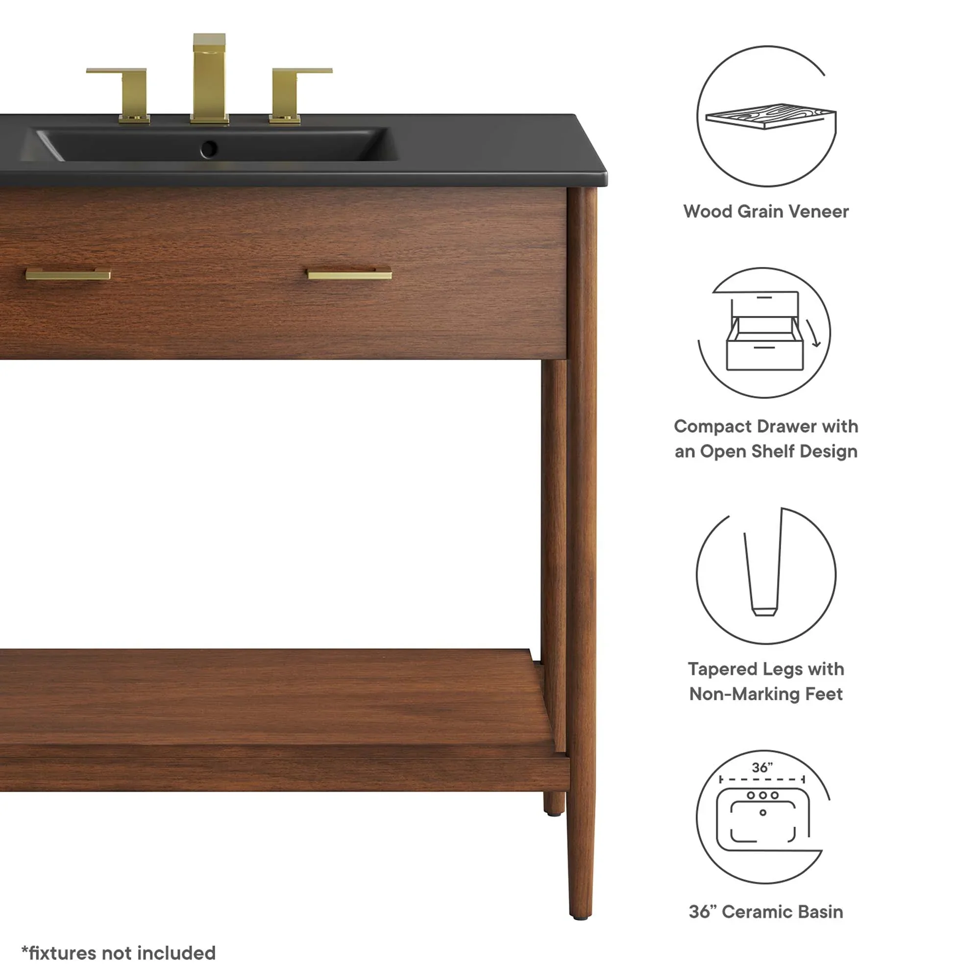 Zaire Bathroom Vanity Basin Included - Image 136