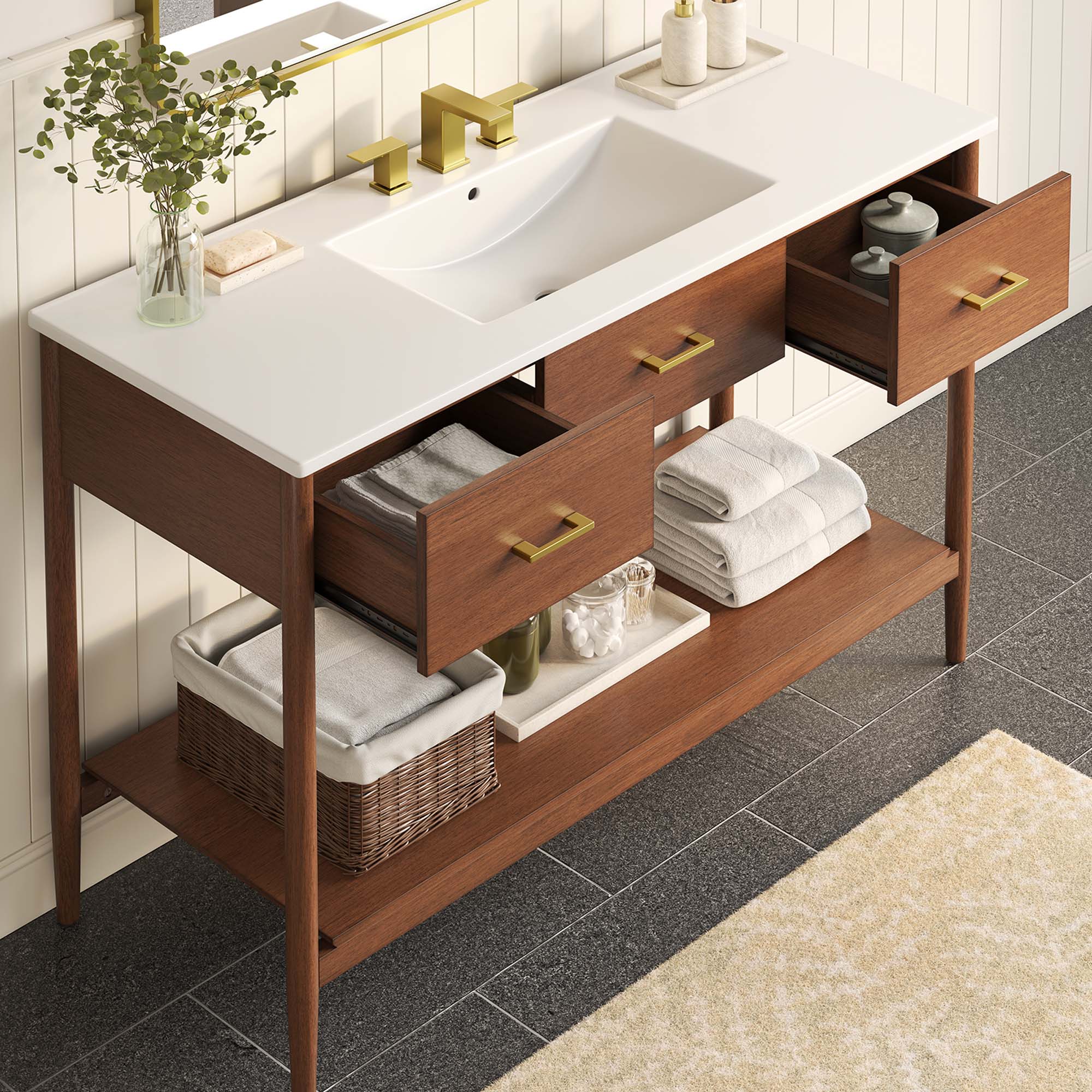 Zaire Bathroom Vanity Basin Included - Image 143