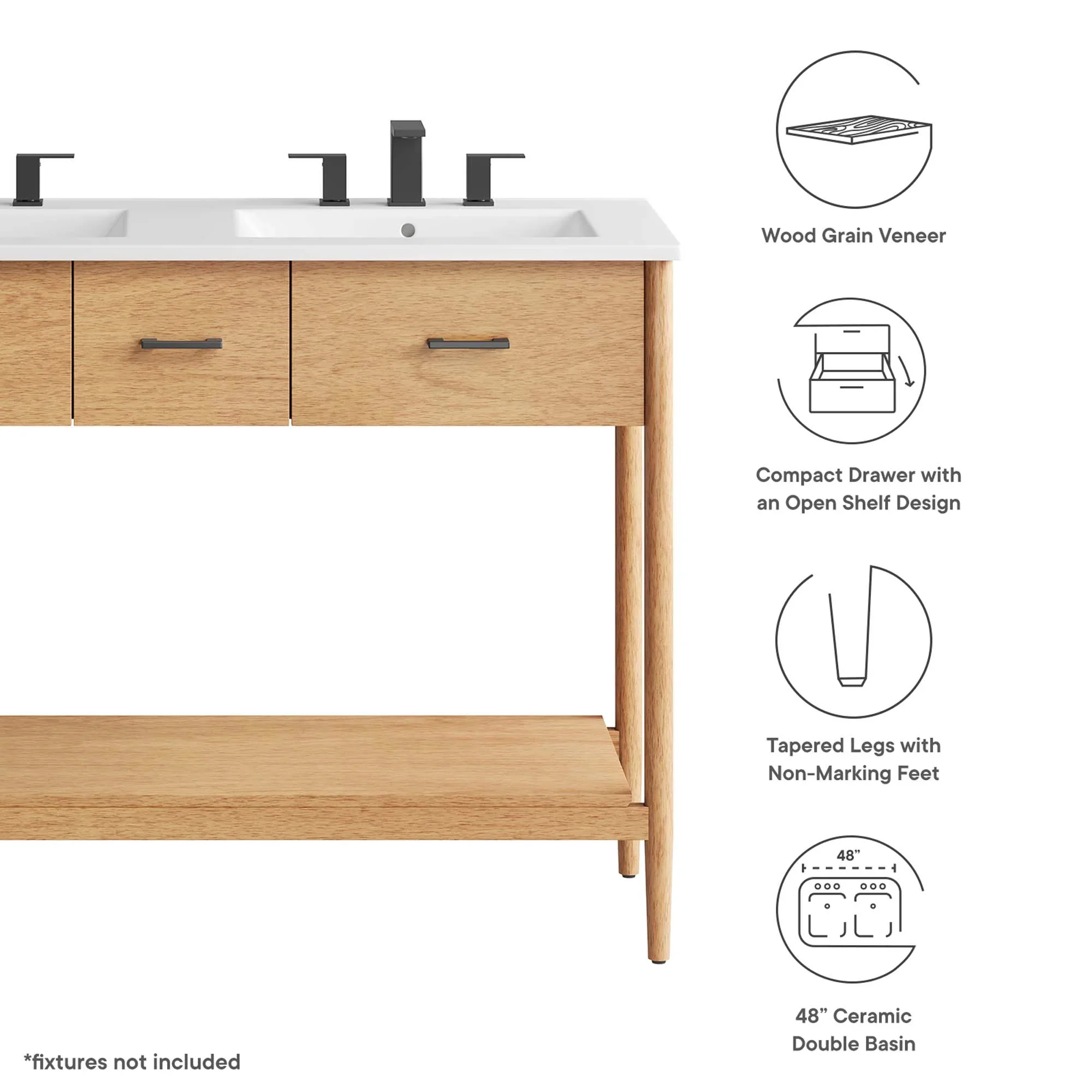 Zaire Bathroom Vanity Basin Included - Image 173