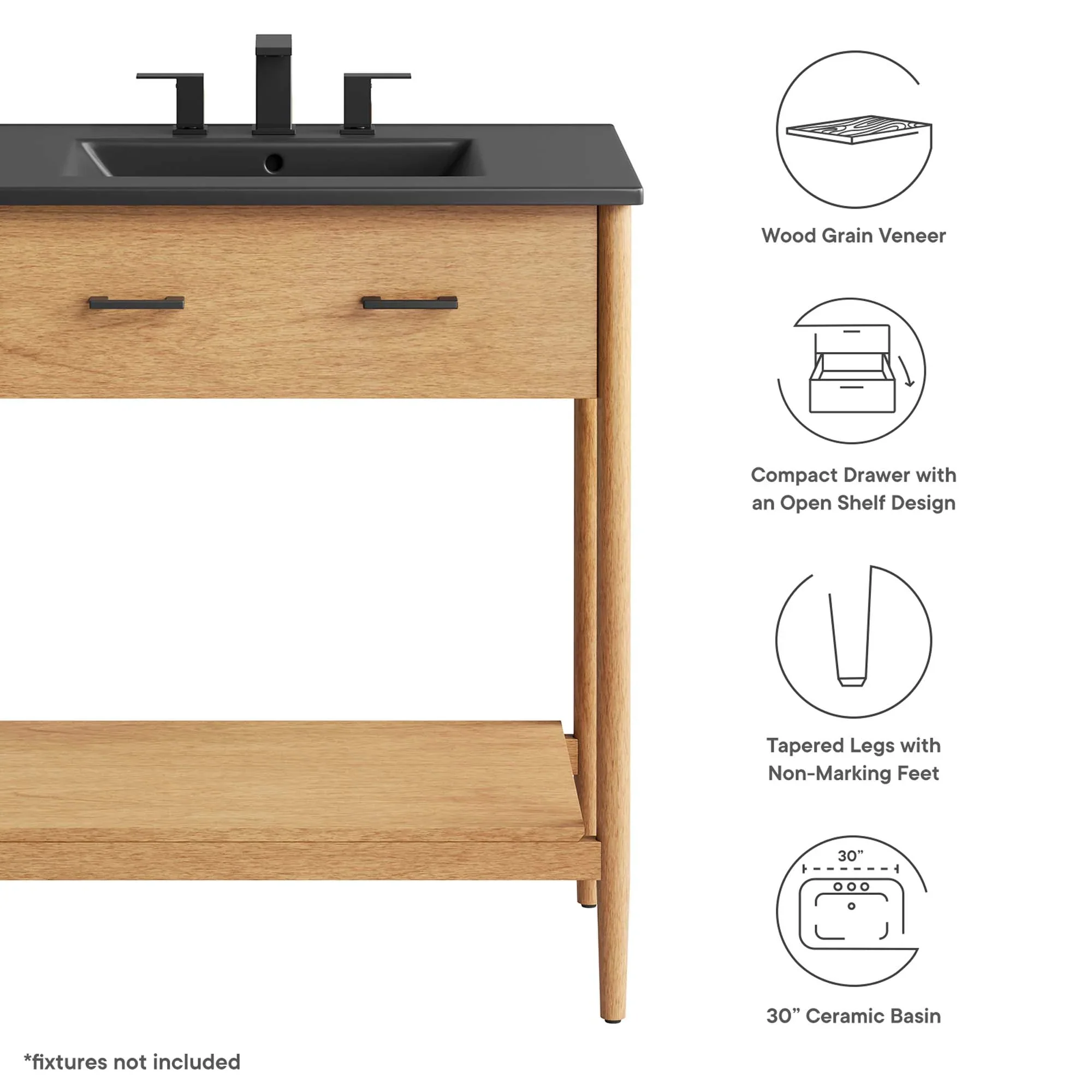 Zaire Bathroom Vanity Basin Included - Image 91