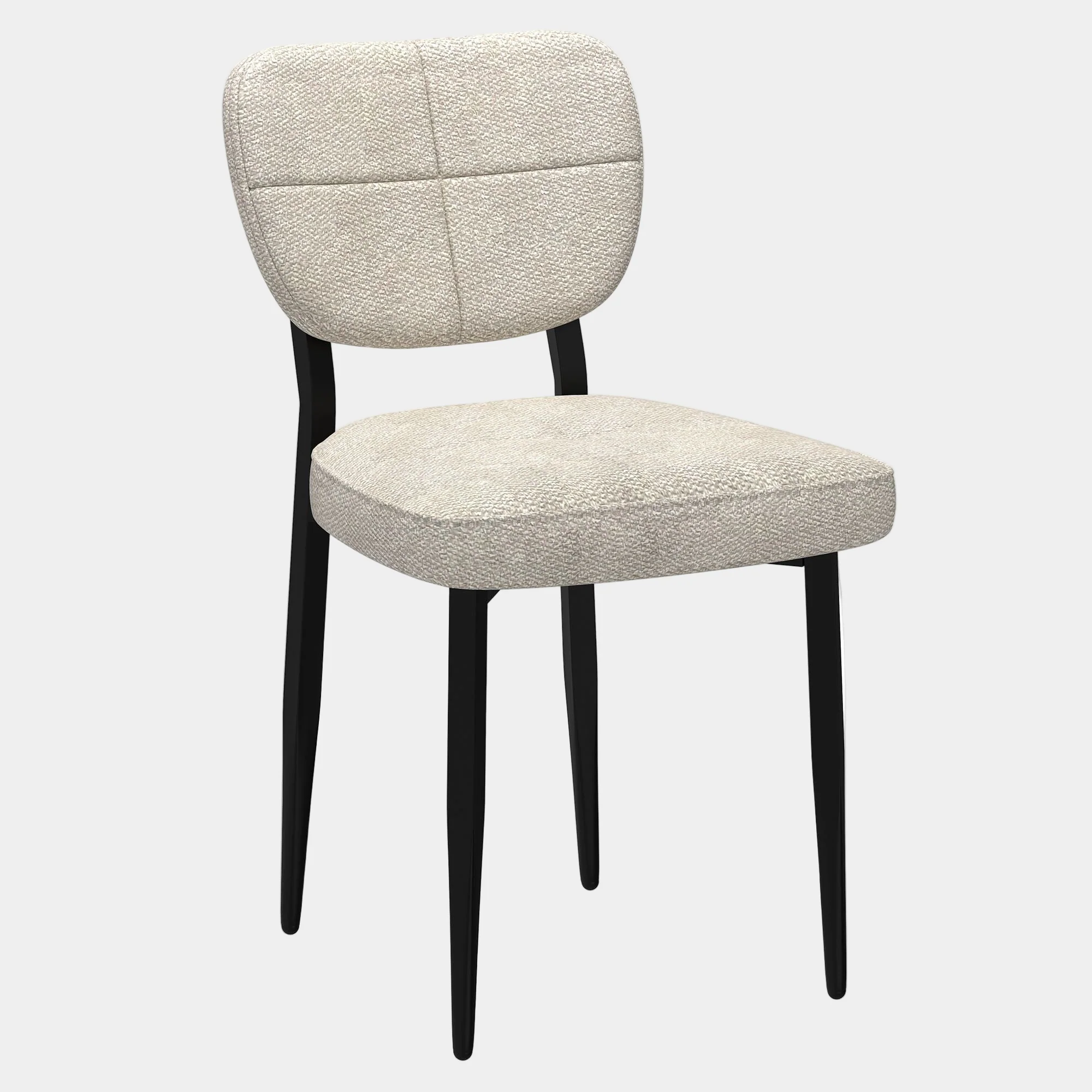 Zeke Dining Chair, set of 2, in Beige and Black