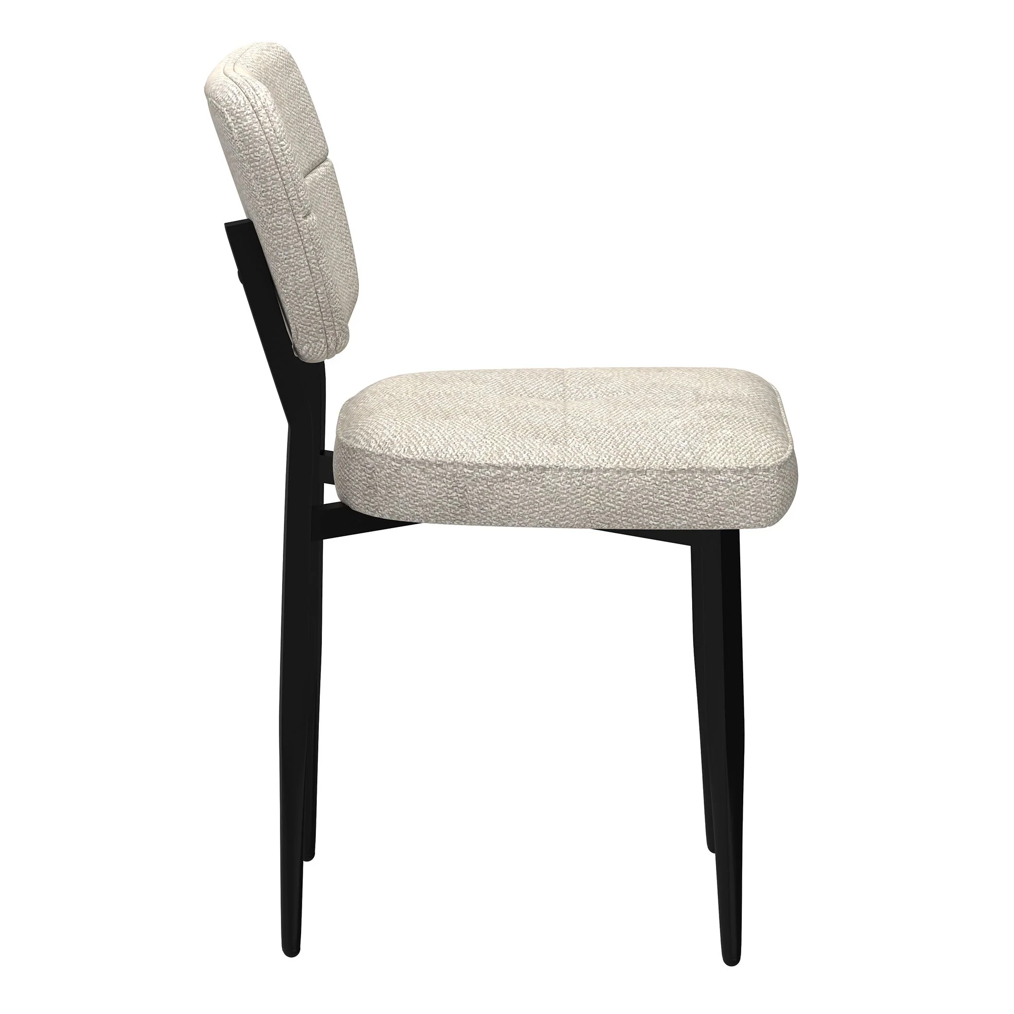 Zeke Dining Chair, set of 2, in Beige and Black - Image 4