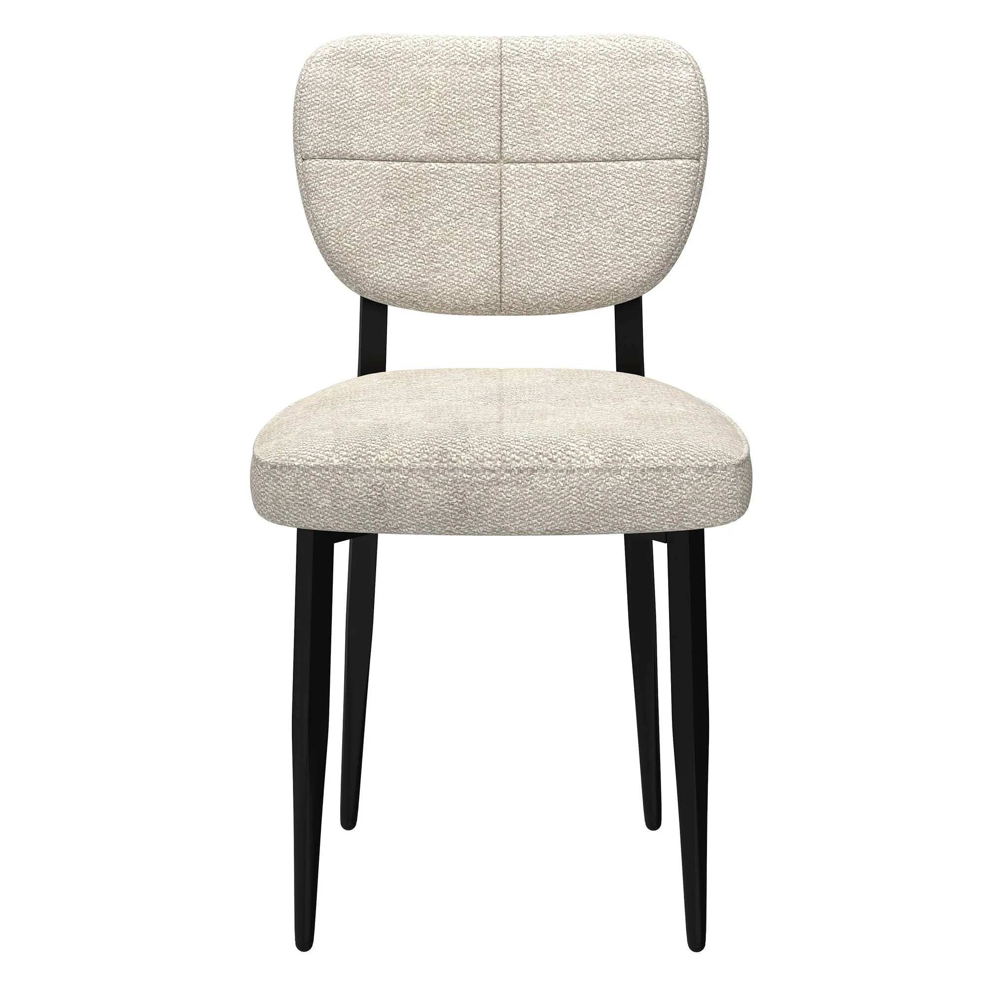 Zeke Dining Chair, set of 2, in Beige and Black - Image 5