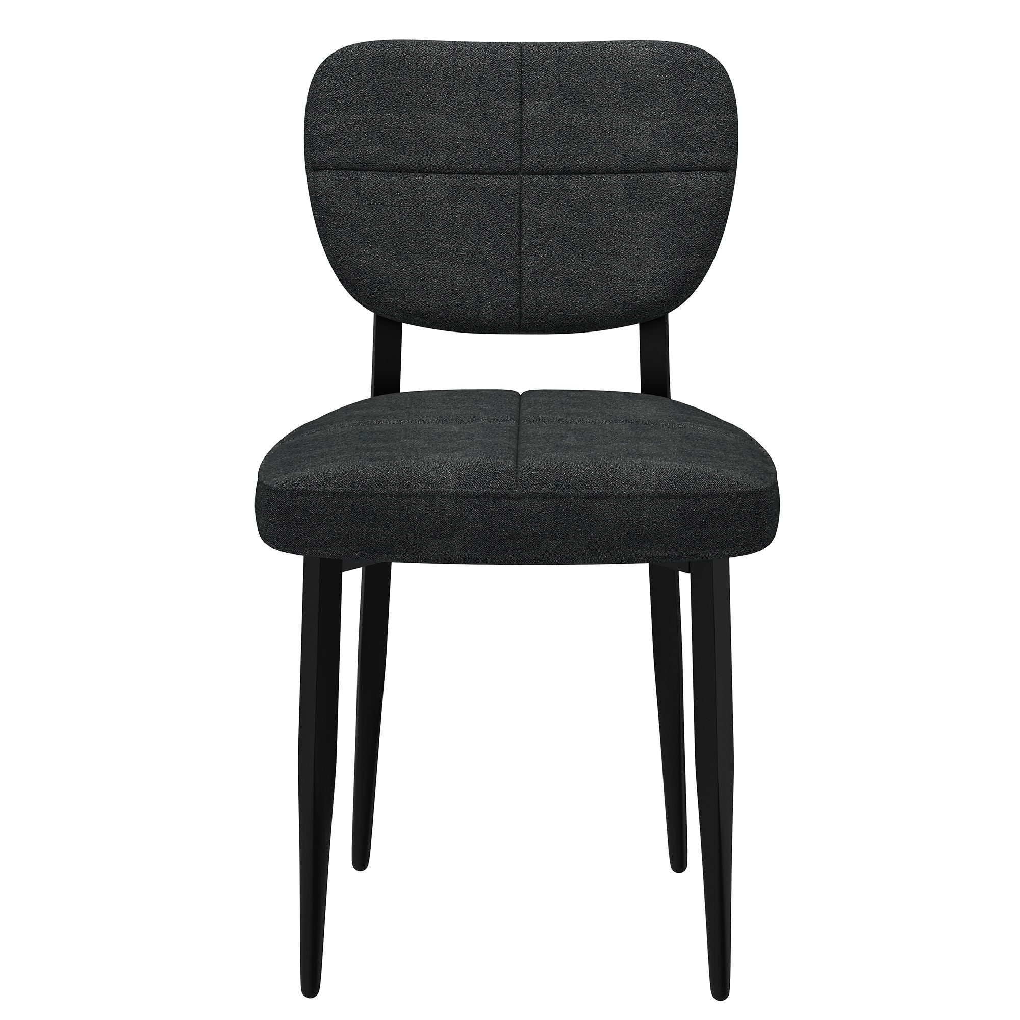 Zeke Dining Chair, set of 2, in Charcoal and Black - Image 5