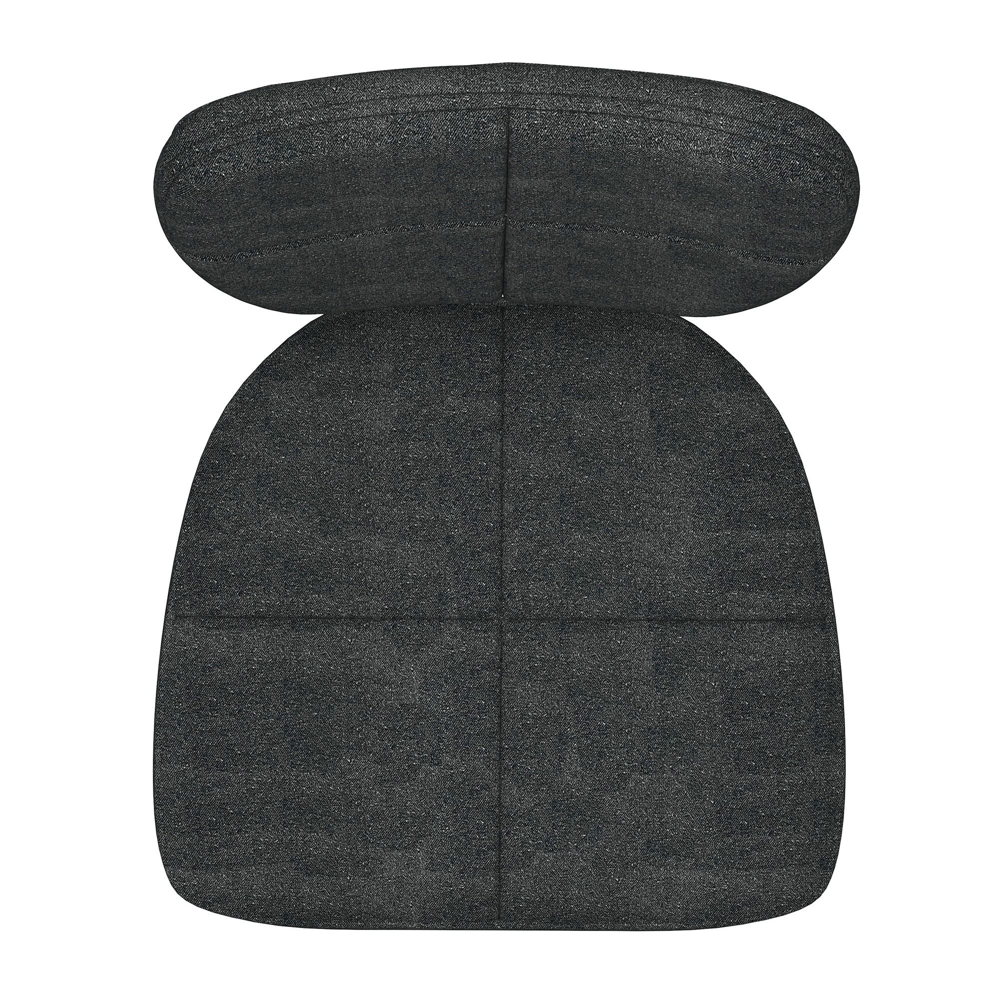 Zeke Dining Chair, set of 2, in Charcoal and Black - Image 6