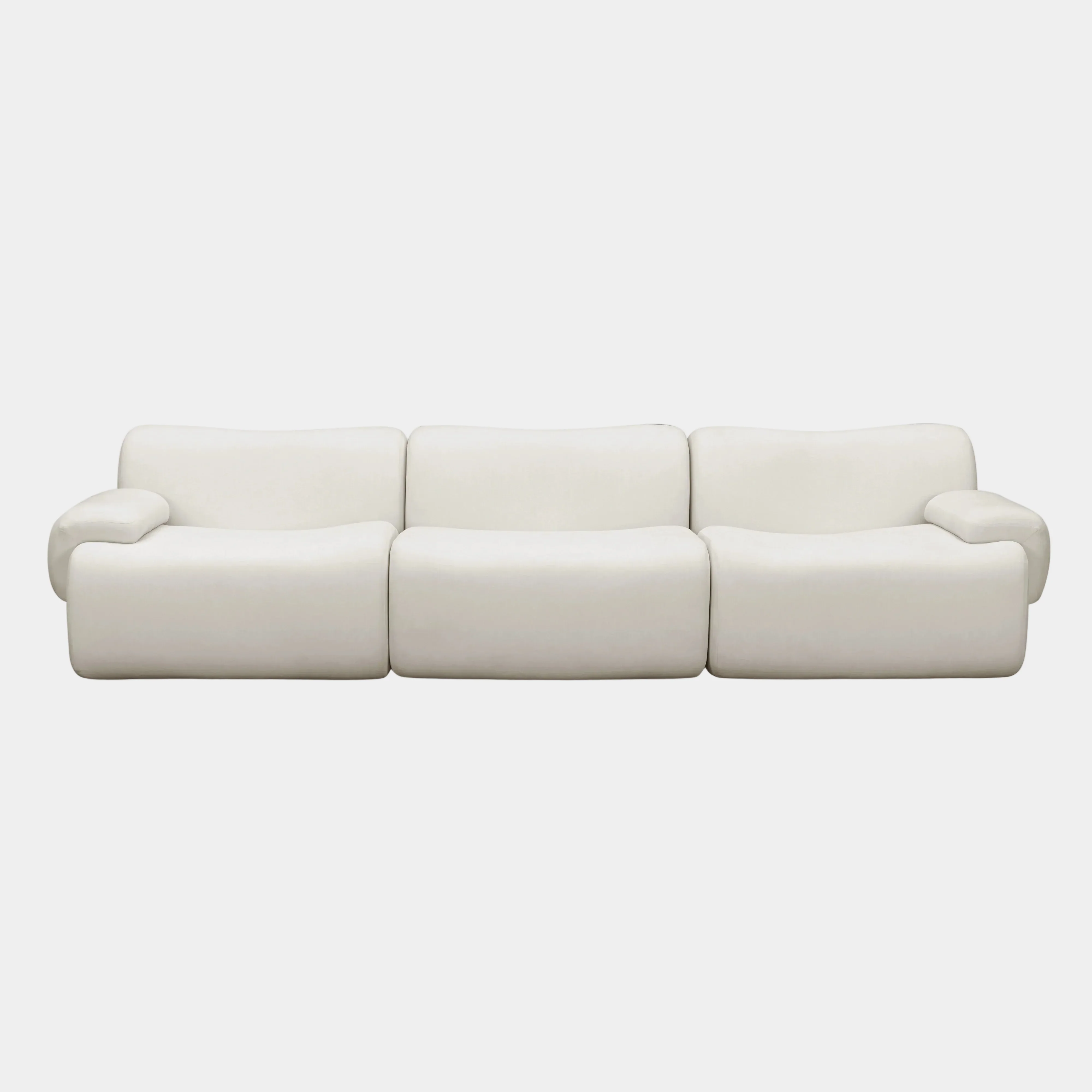 Zenith 116.5" Contract-Grade Upcycled Fabric Modular Sofa