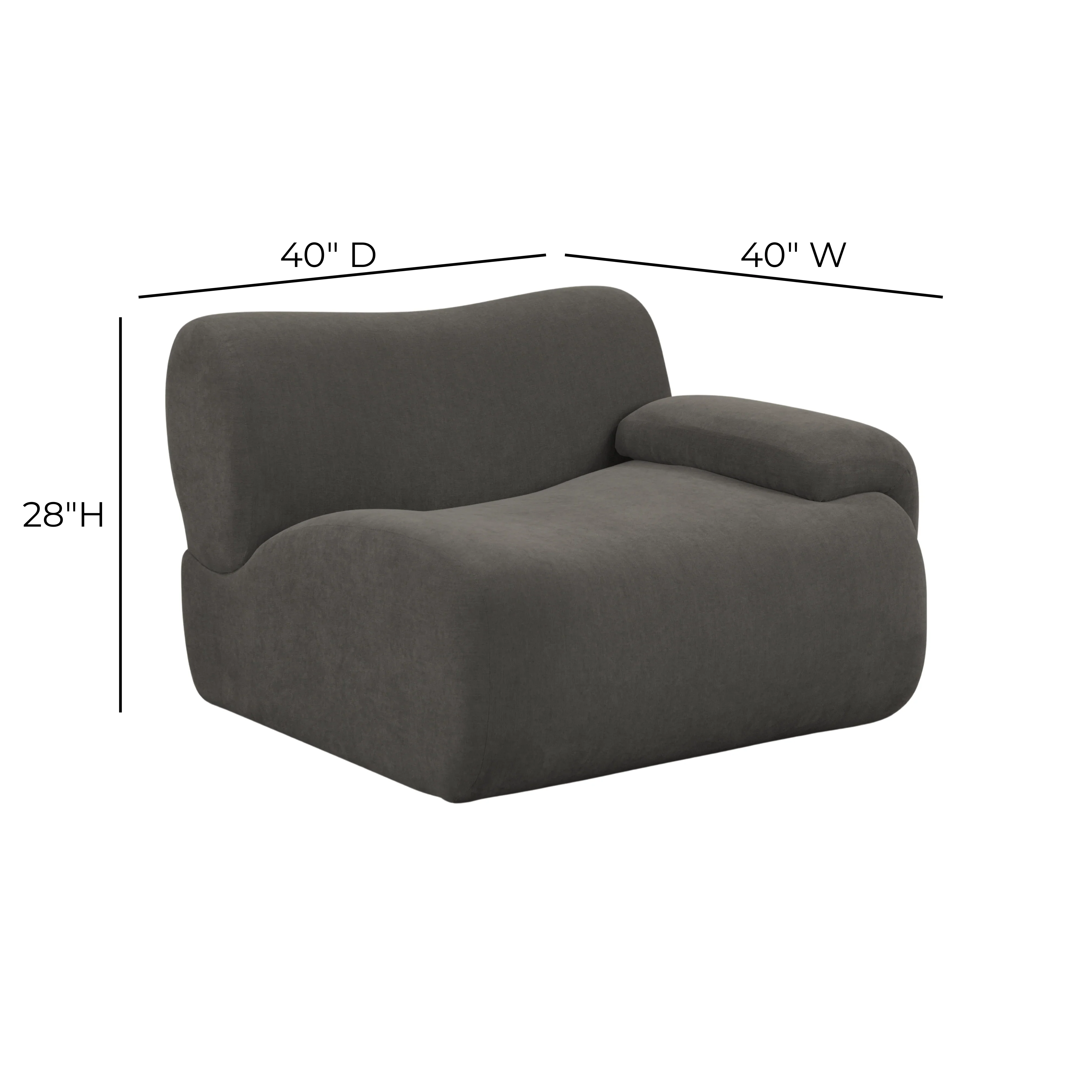 Zenith Contract-Grade Upcycled Fabric Corner Chair - Image 24
