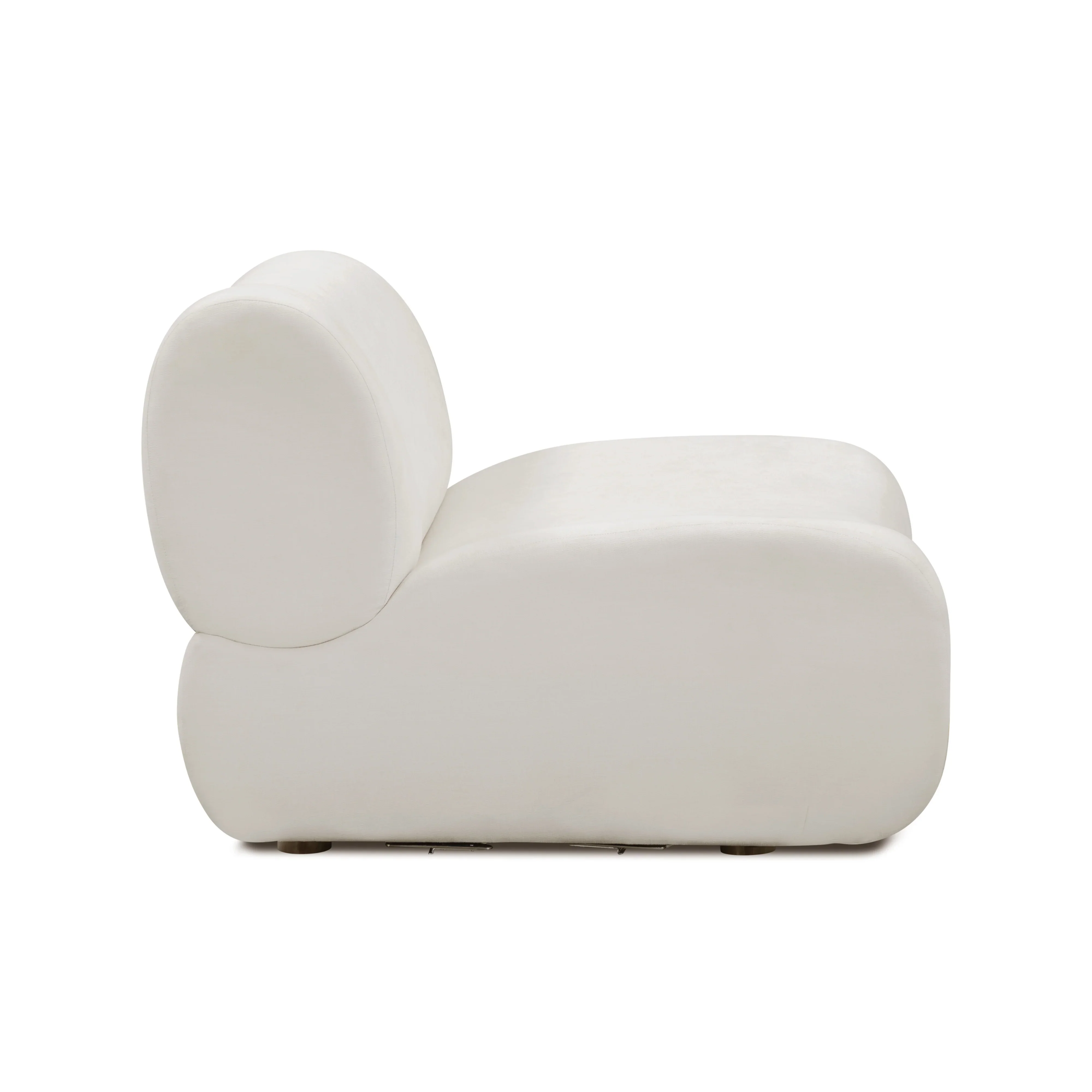 Zenith Contract-Grade Upcycled Fabric Armless Chair - Image 4
