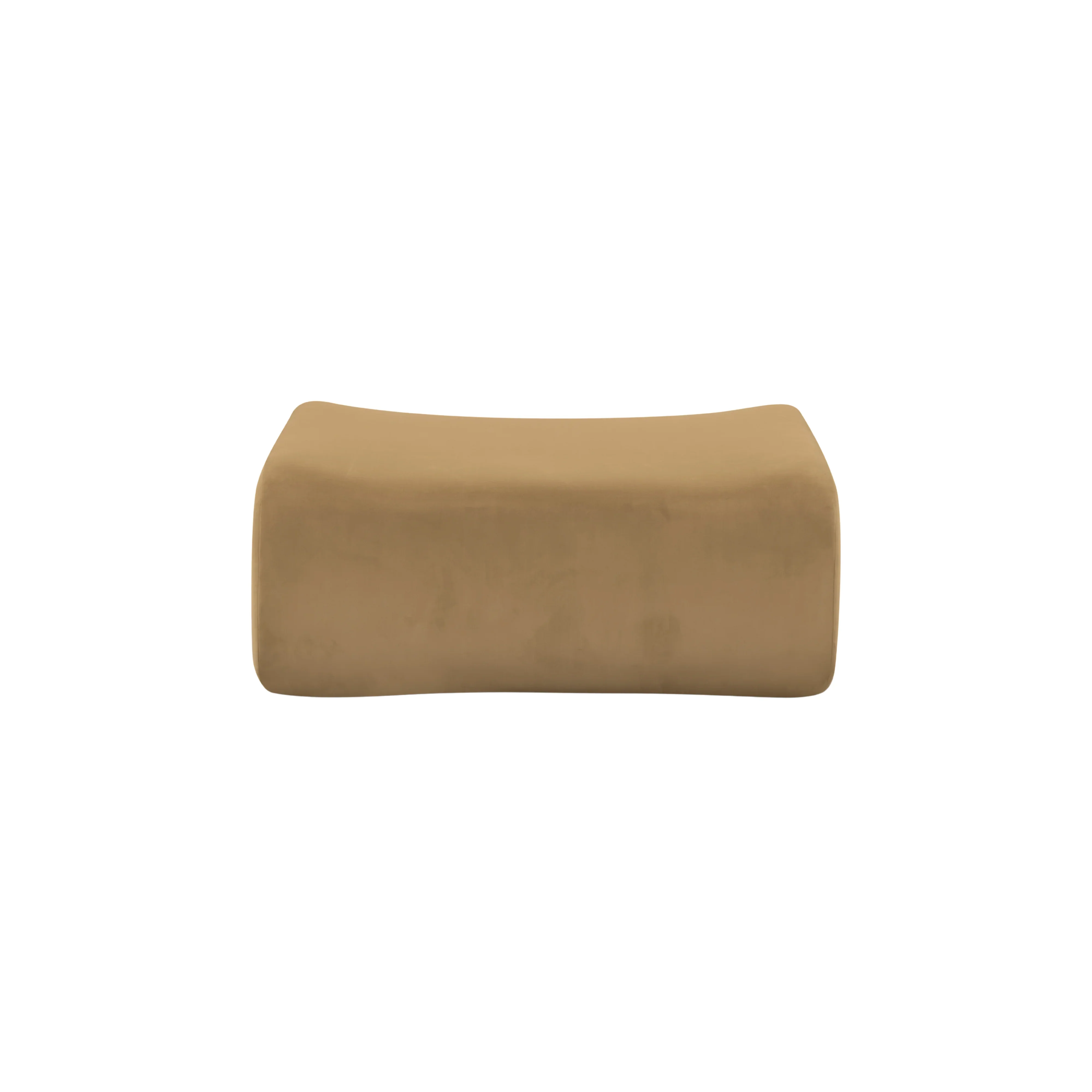 Zenith Latte Brown Performance Velvet Ottoman - Image 3