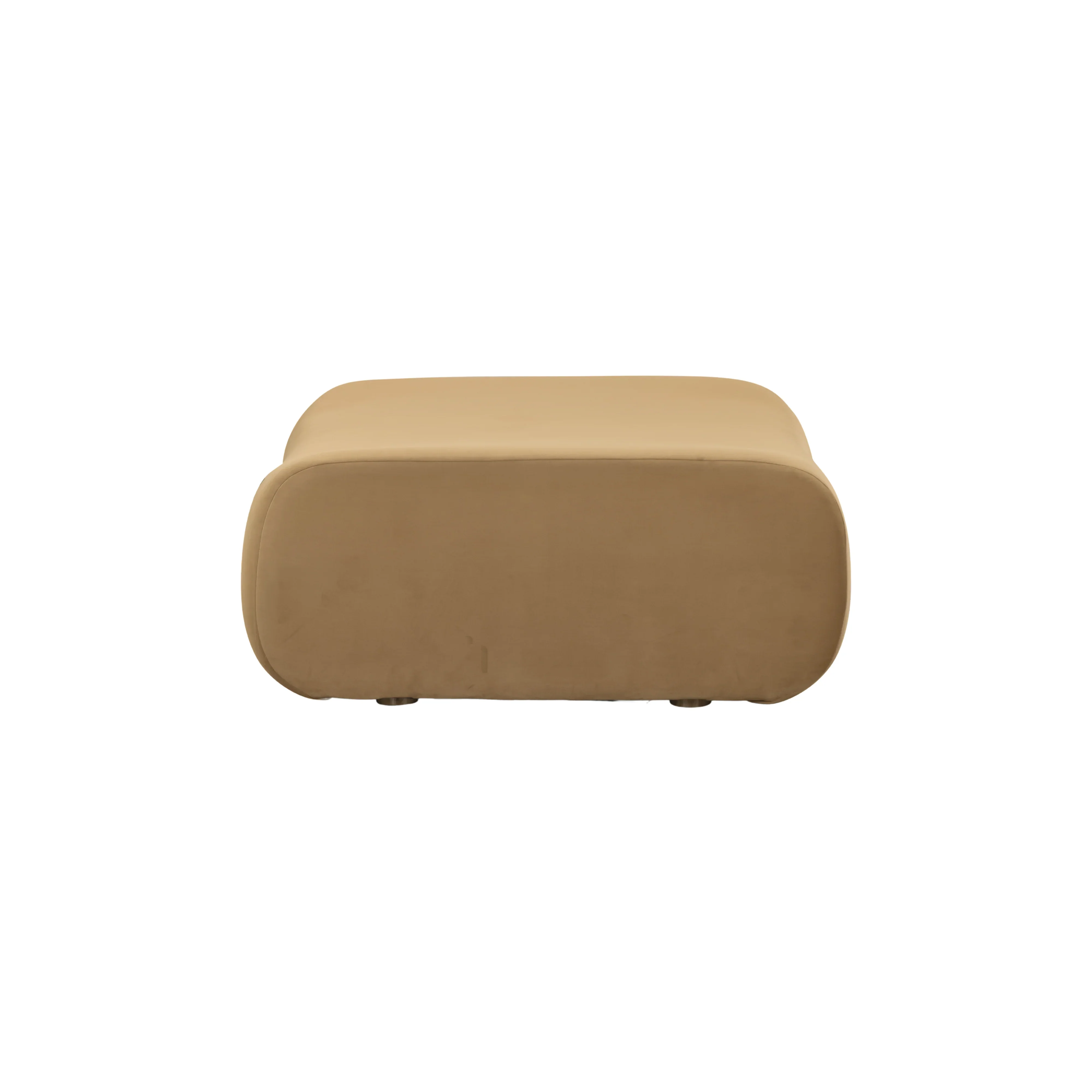 Zenith Latte Brown Performance Velvet Ottoman - Image 4