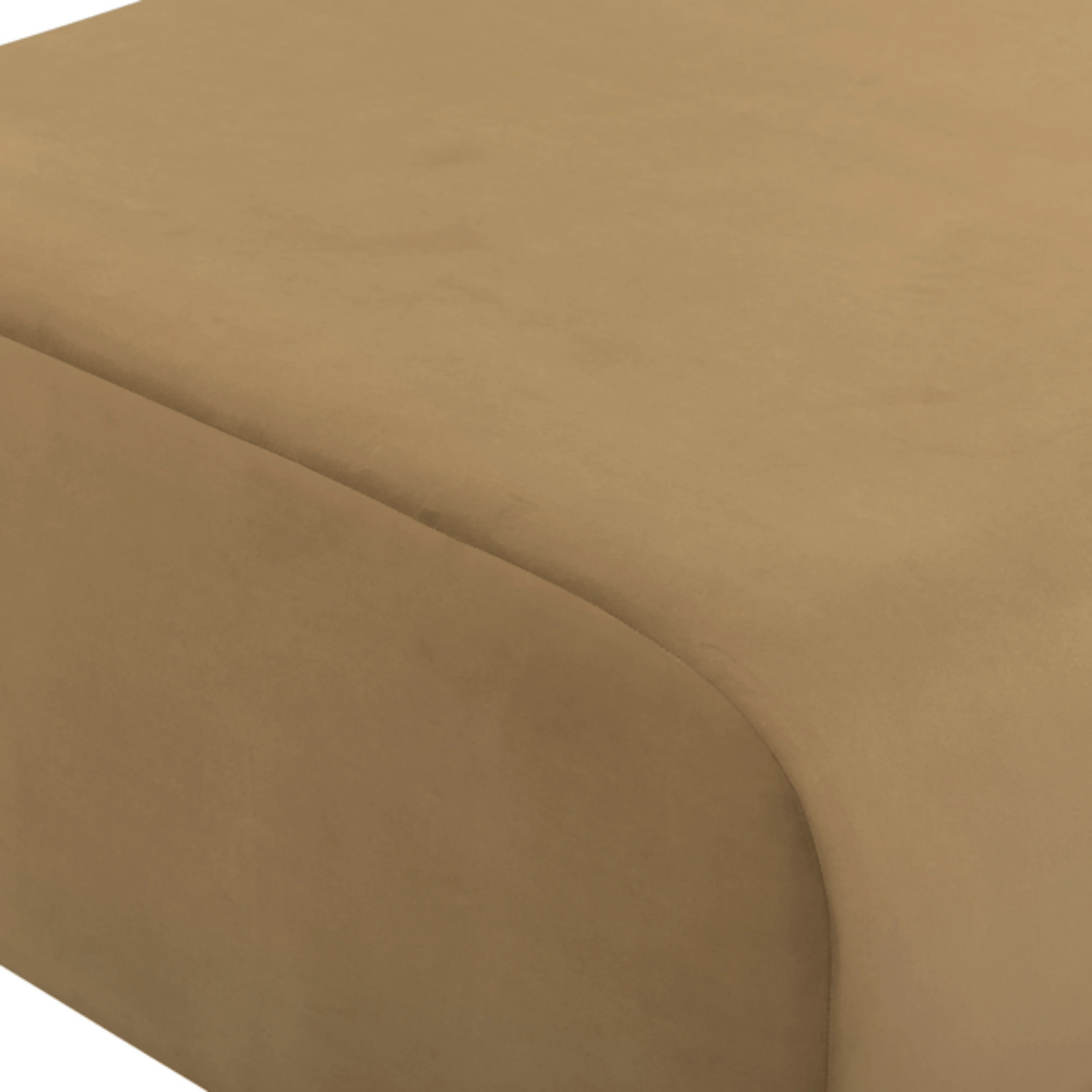 Zenith Latte Brown Performance Velvet Ottoman - Image 5