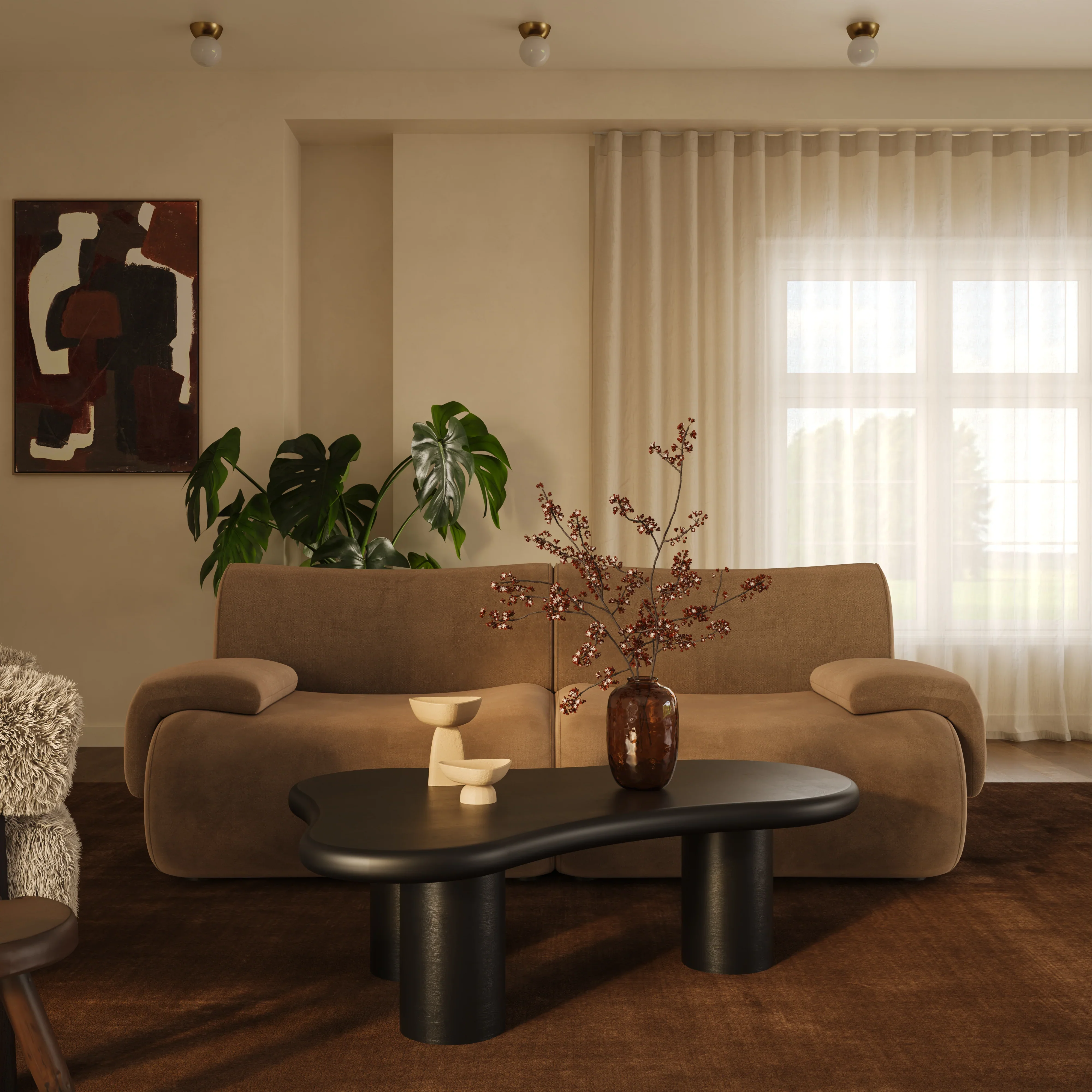 Zenith Performance Velvet Modular Corner Chair - Image 10
