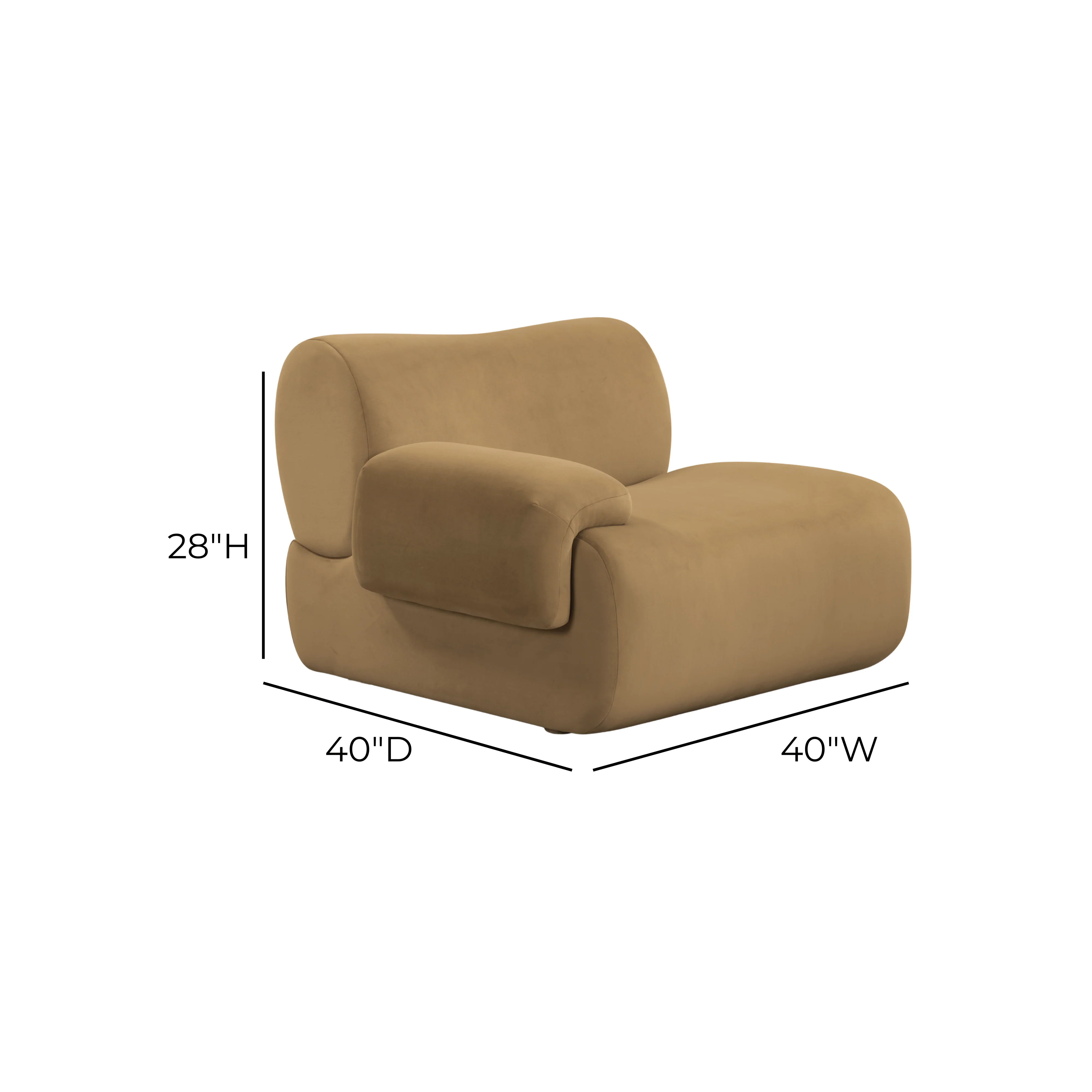 Zenith Performance Velvet Modular Corner Chair - Image 16