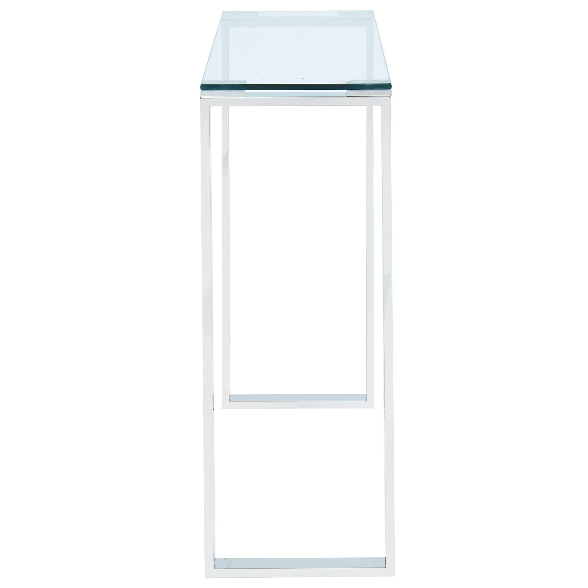 Zevon Console/Desk in Silver - Image 4
