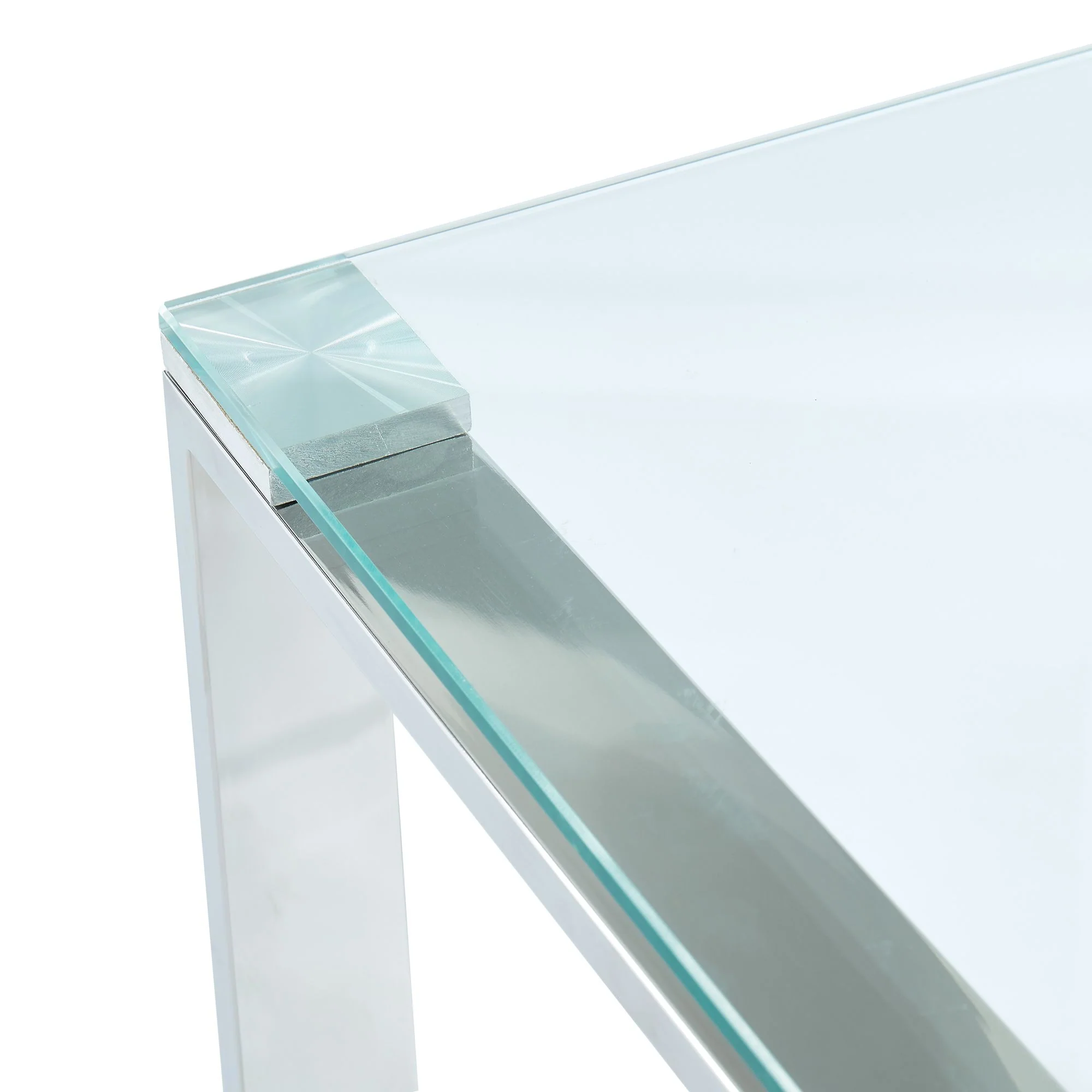 Zevon Console/Desk in Silver - Image 6