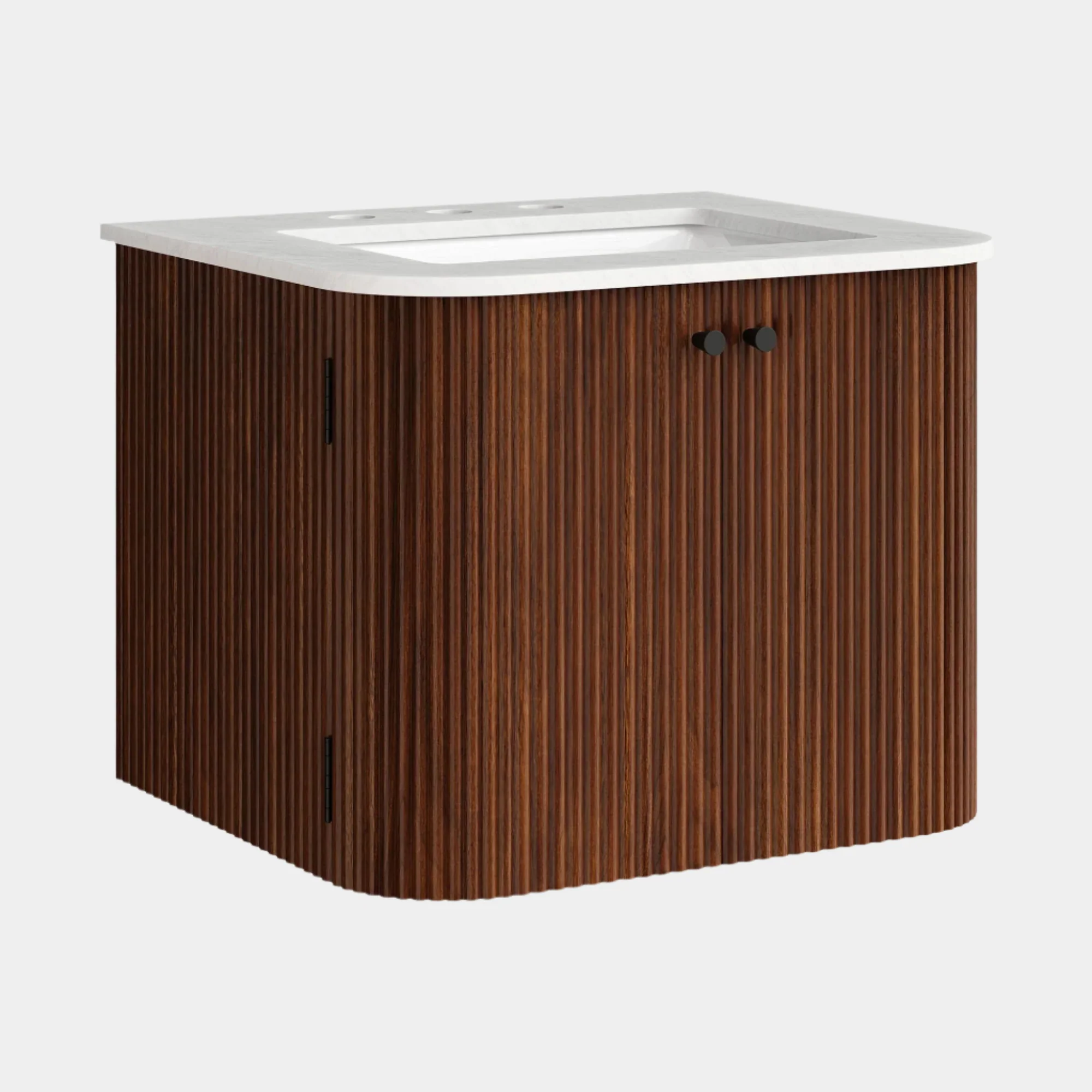 Zia 24" Wall-Mount Bathroom Vanity with Marble Sink - Image 23